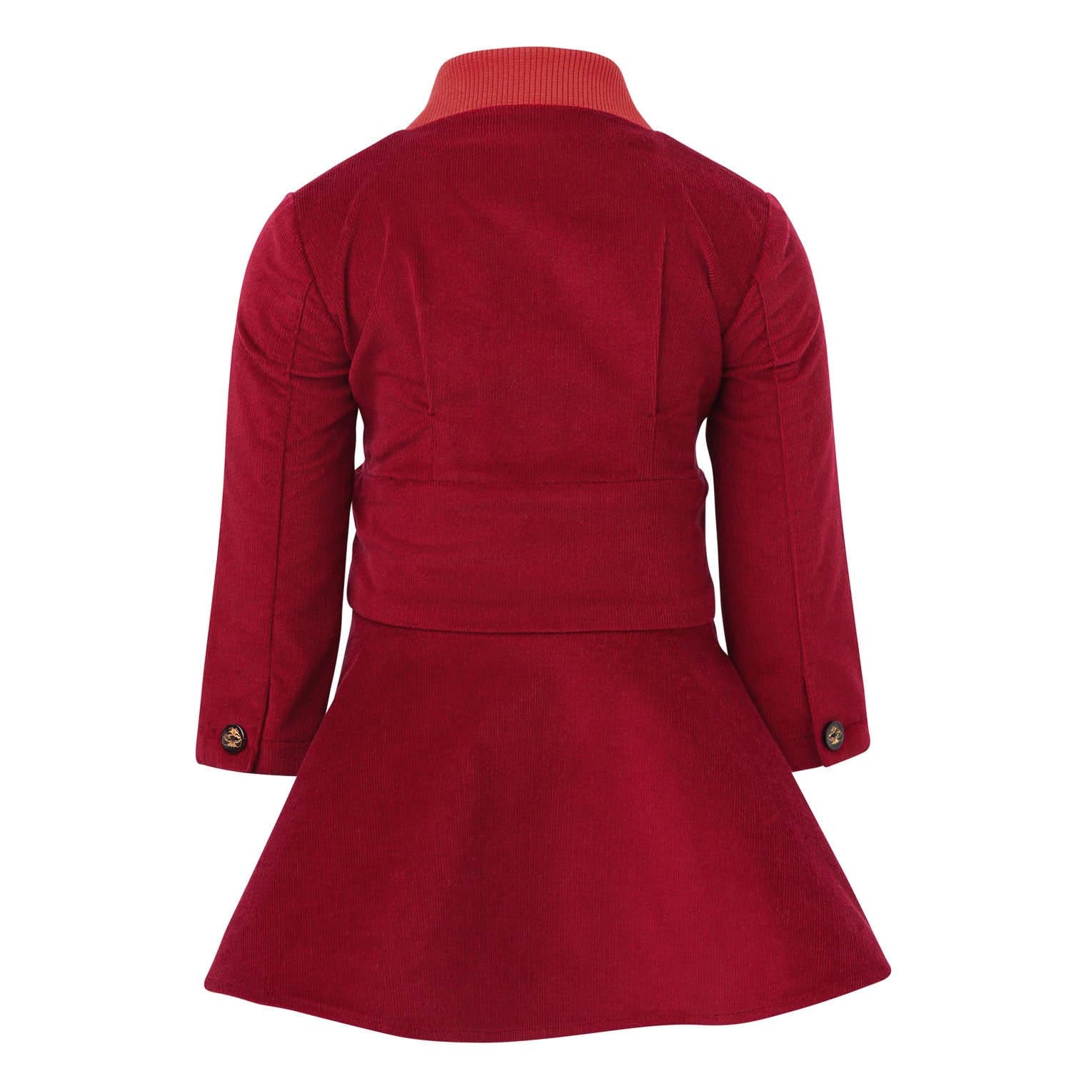 Red Velvet Baby Dress-1