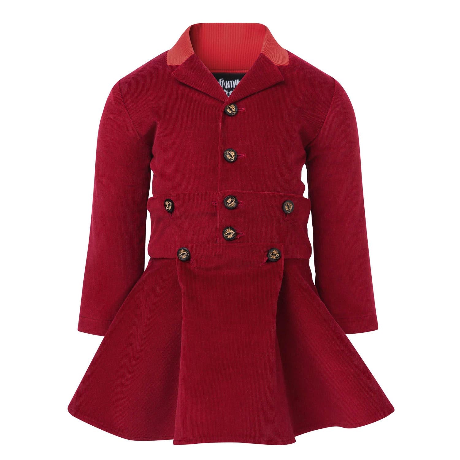 Red Velvet Baby Dress-0