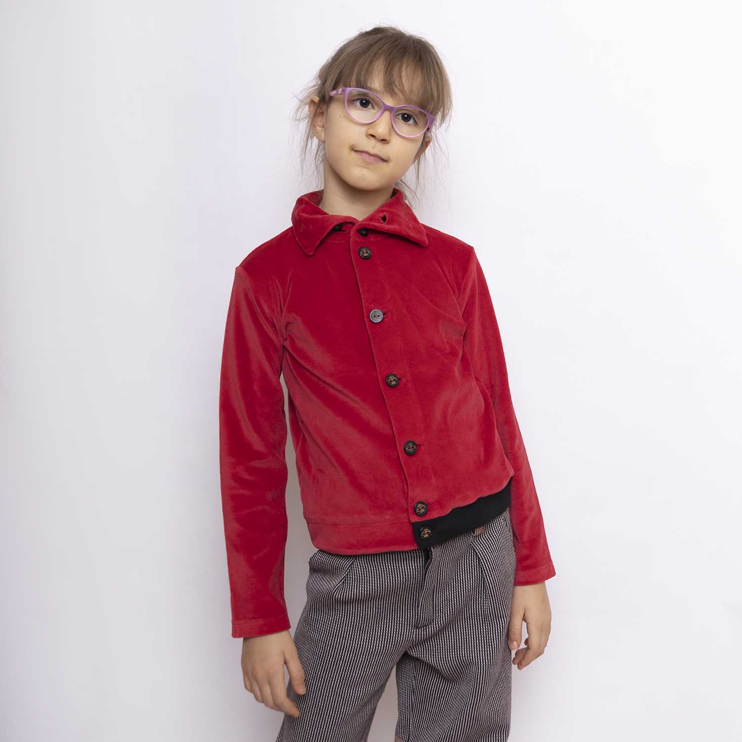 Kids Red Velvet Shirt-1