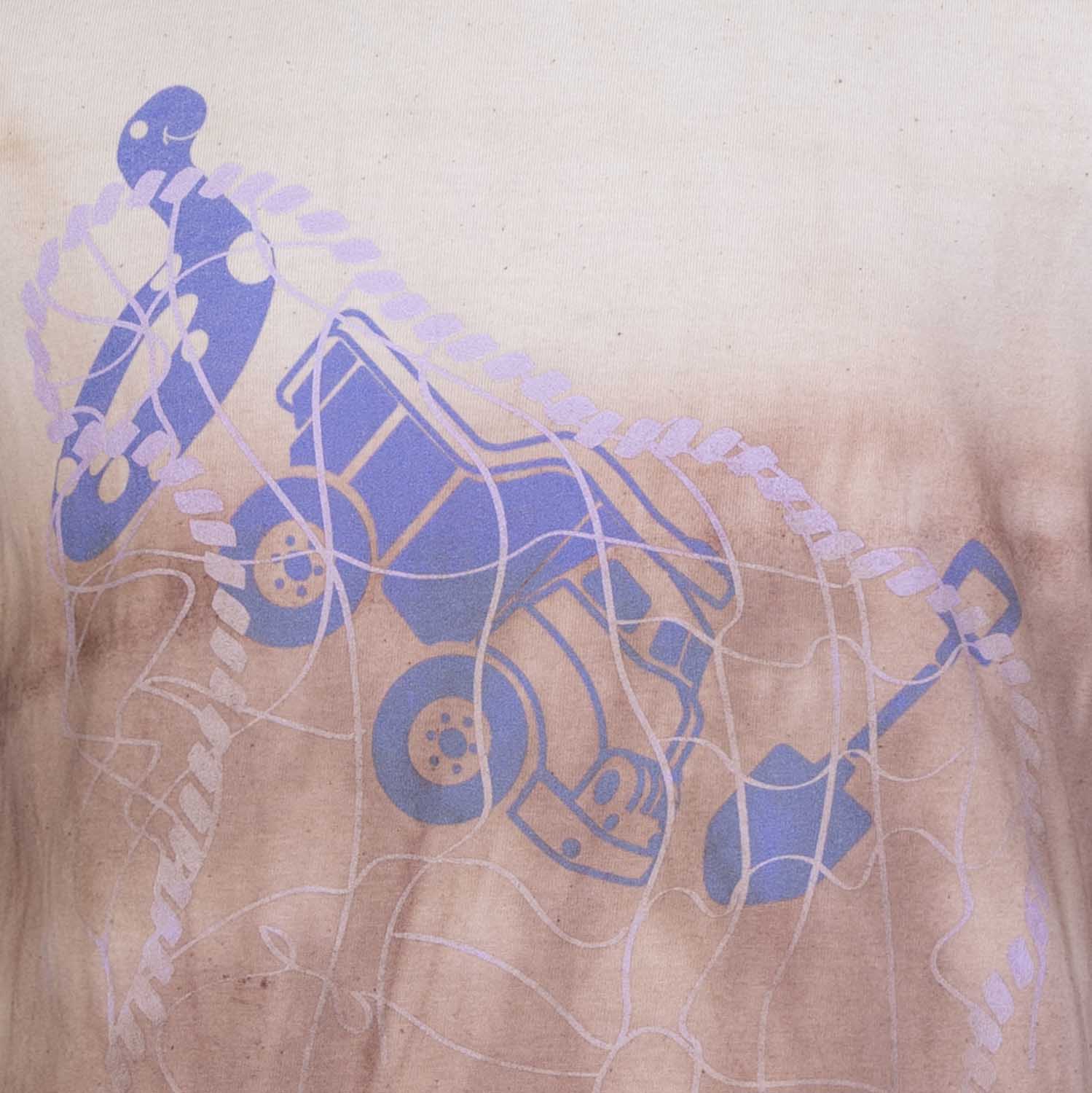 Artisanal T-Shirt Naturally Dyed with Red Onion, Organic-2