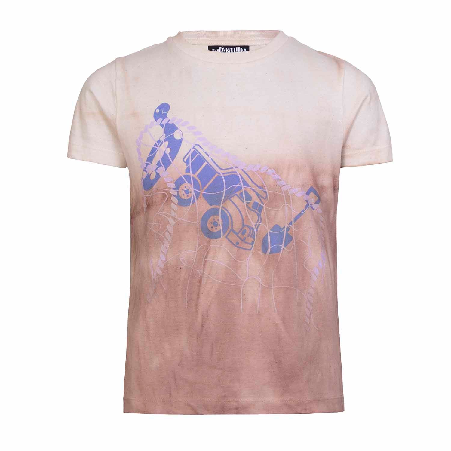 Artisanal T-Shirt Naturally Dyed with Red Onion, Organic-0