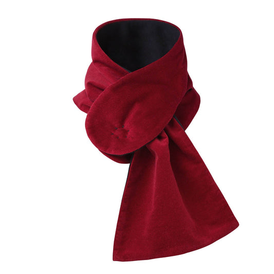 Red Corduroy Scarf-0