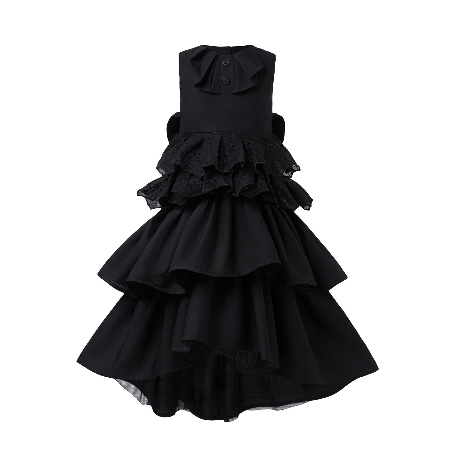 Spiderweb Black Lace Dress-0