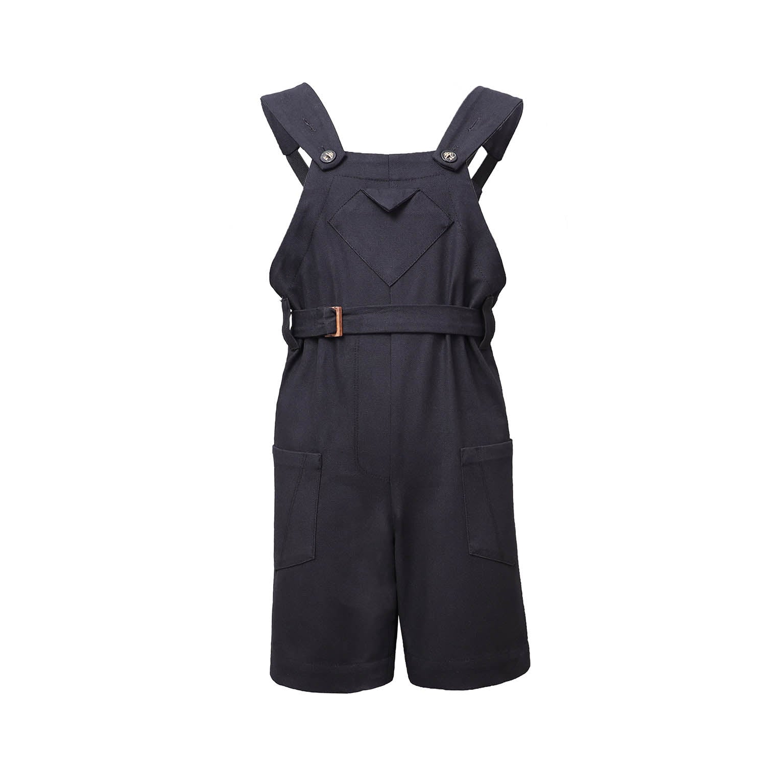 Kids Black Overall-0