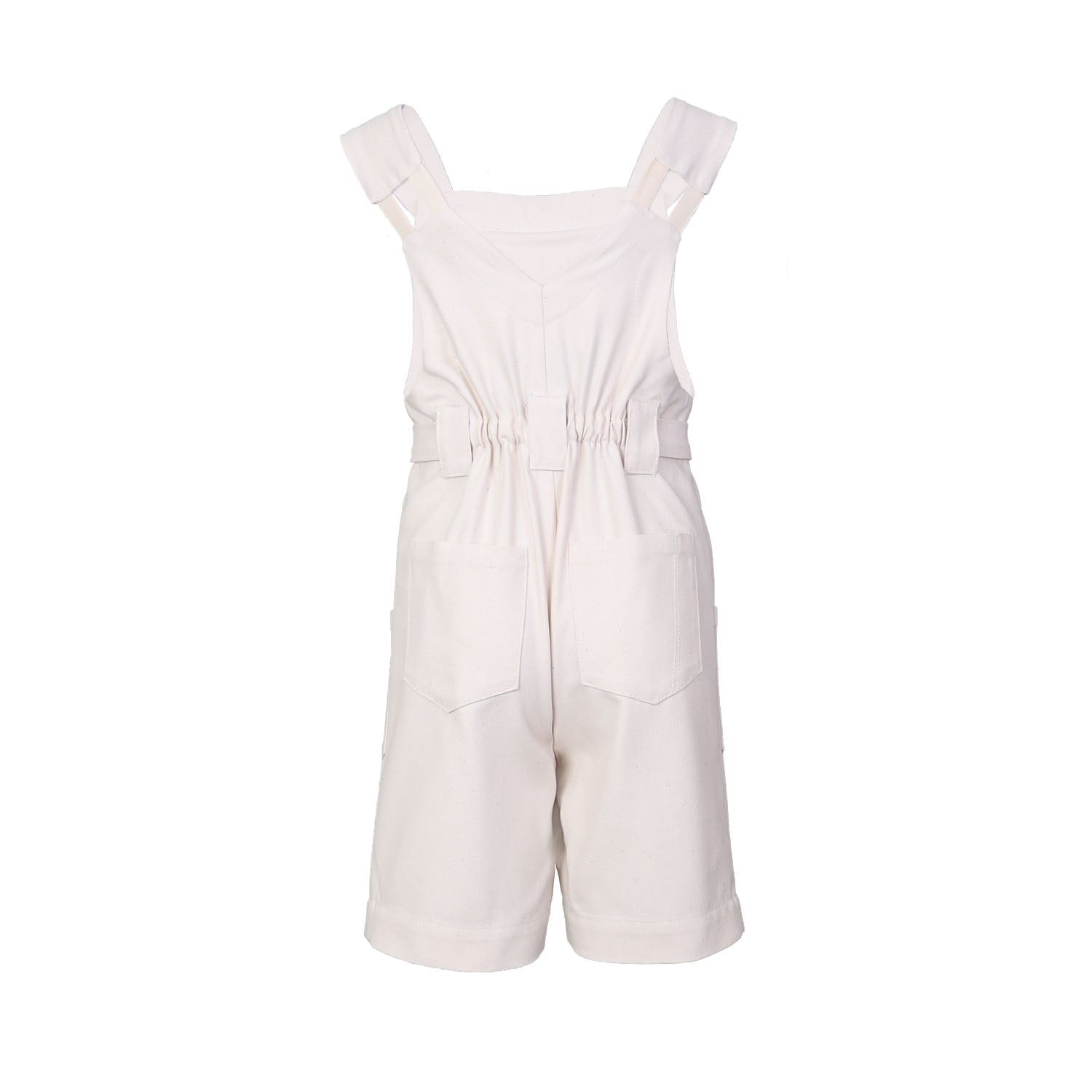 Kids Hand-painted Off-White Overall-2