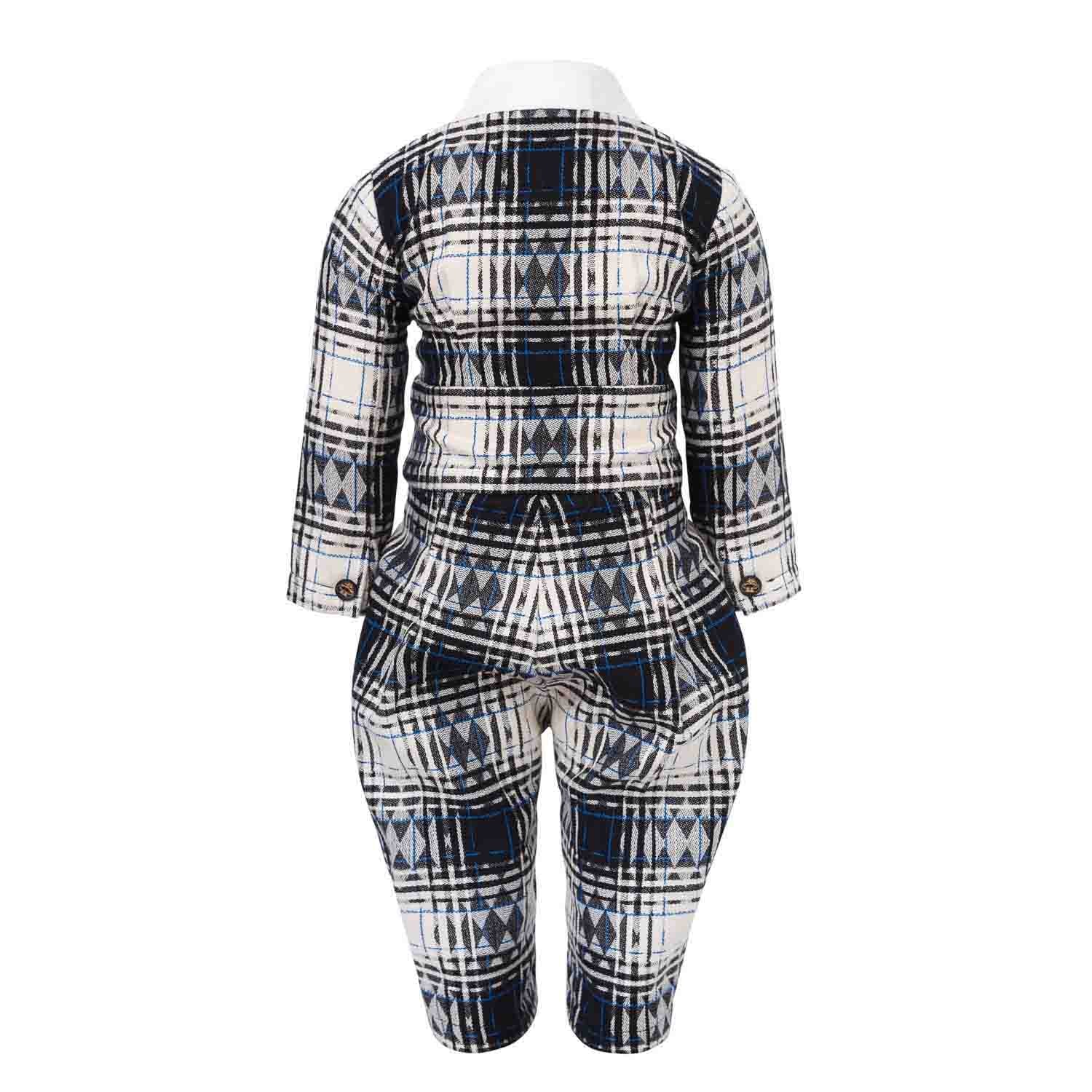 Tartan Baby Romper-1