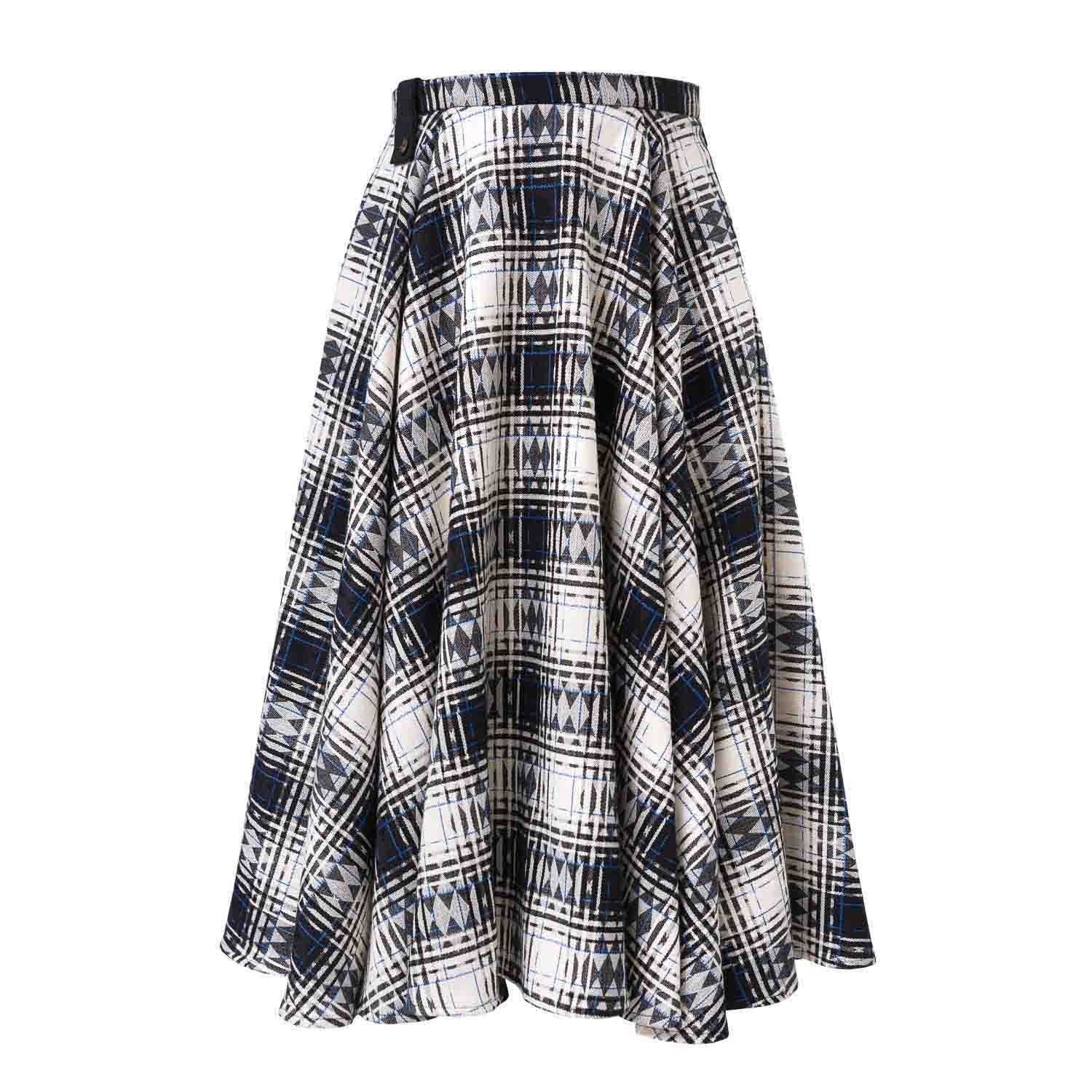 Tartan Full Circle Skirt-0