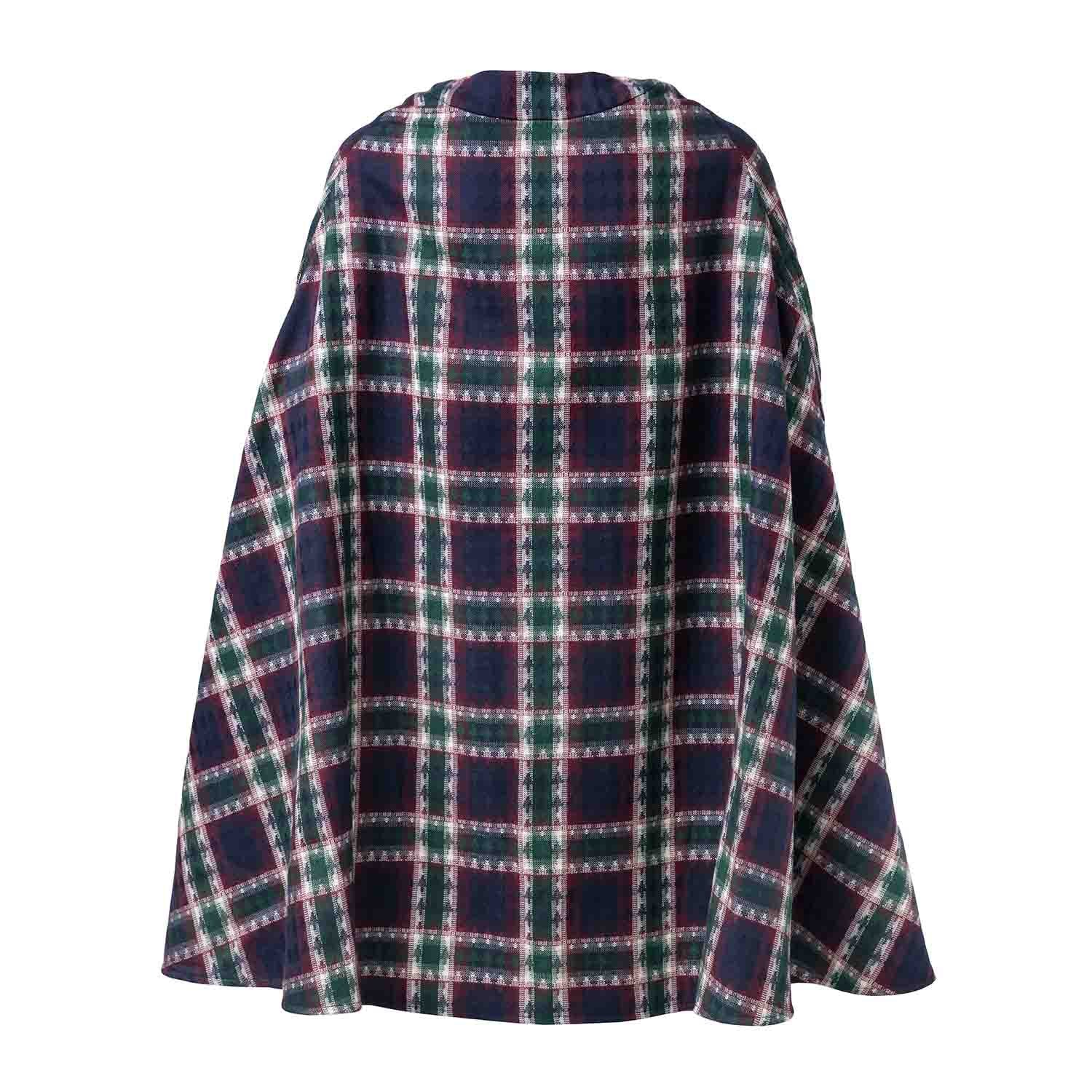 Tartan Cape Dress for Kids-2