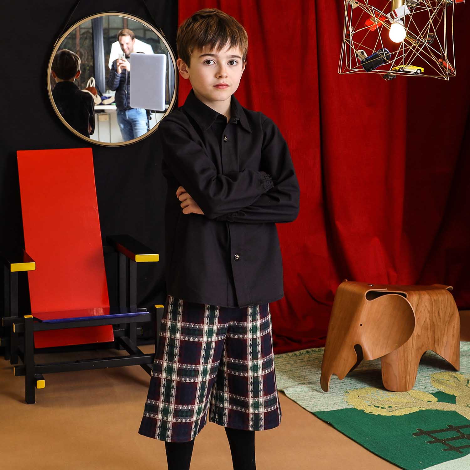 Tartan Culottes for Kids-1