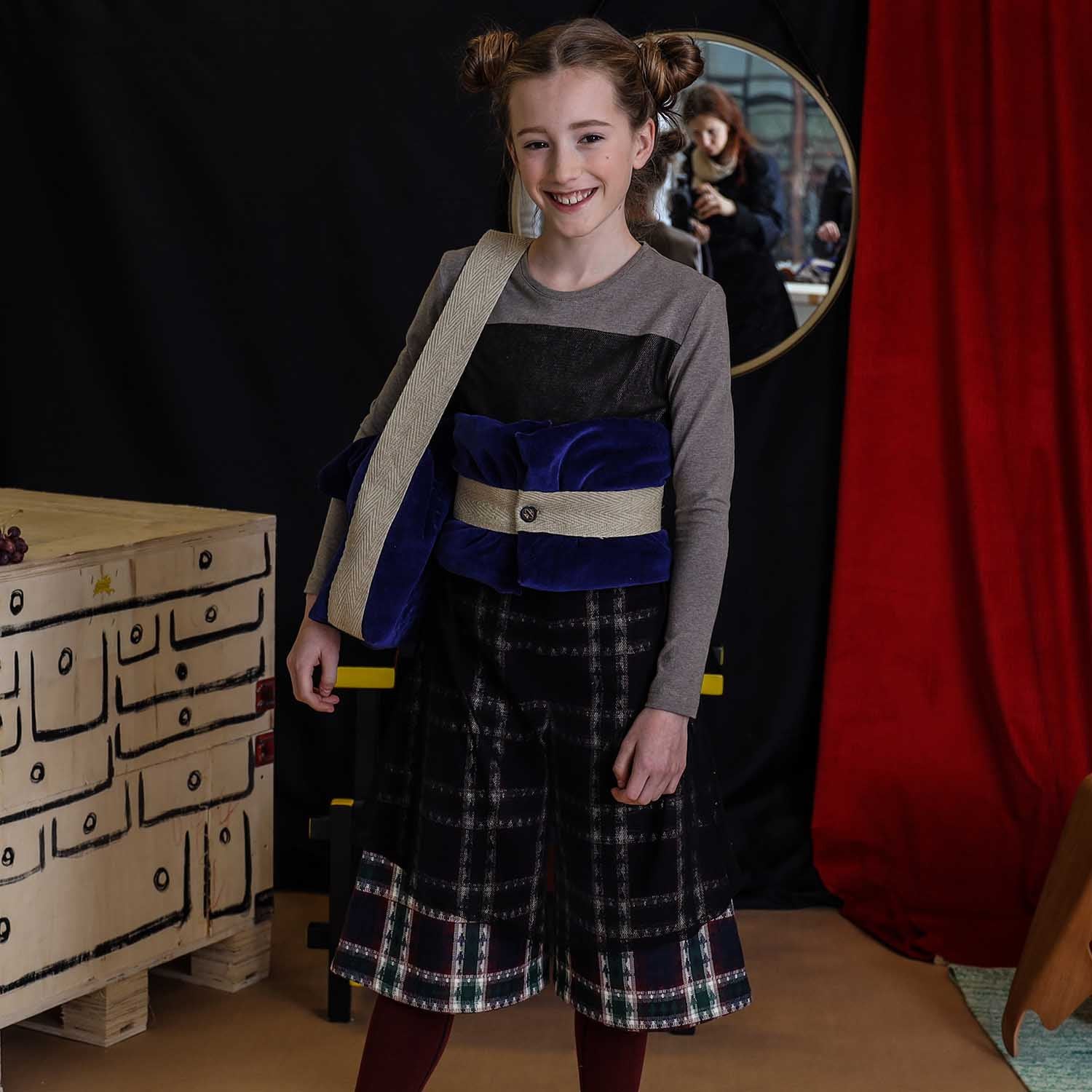 Tartan Culottes for Kids-2