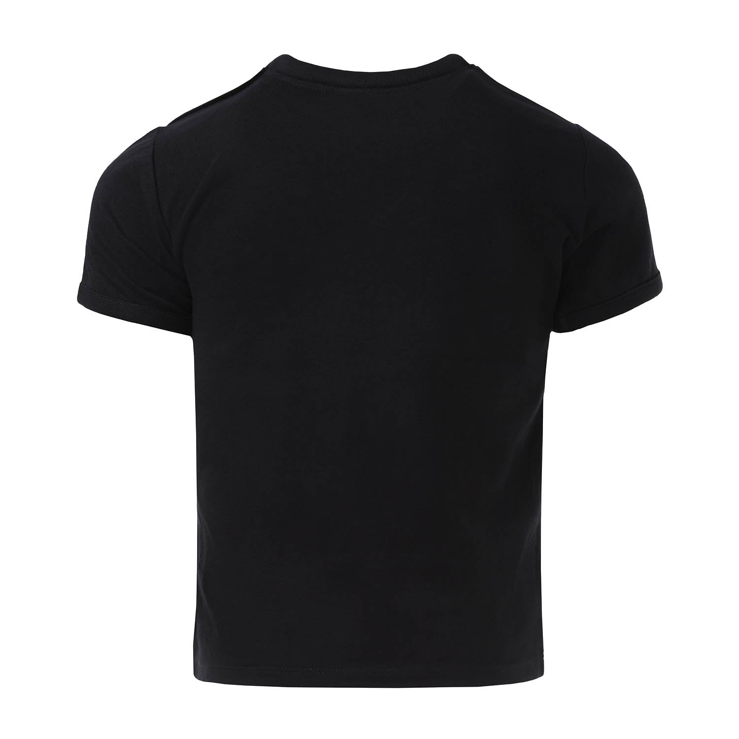 Kids Black T-Shirt with Appliqué-3