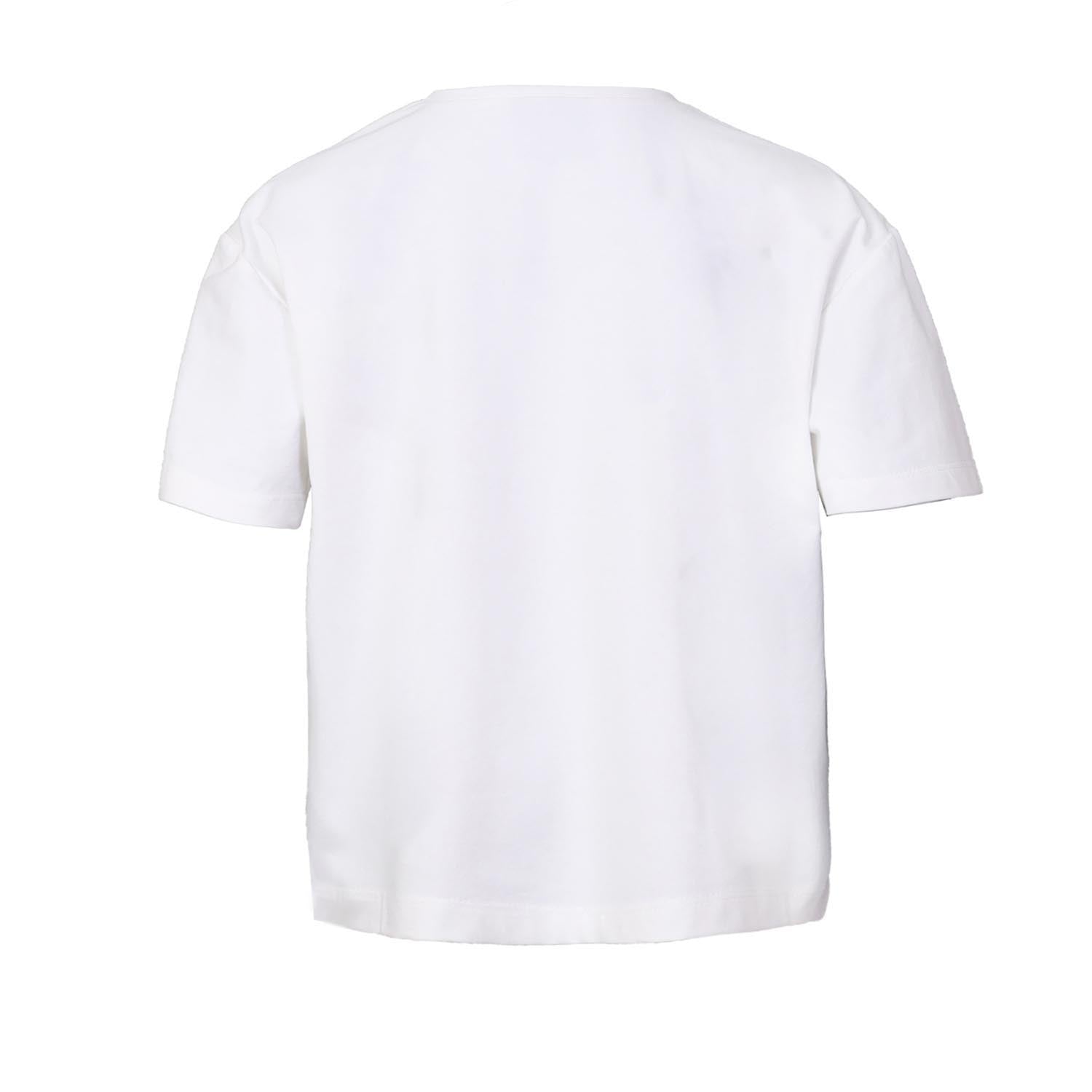 Kids' Oversized White T Shirt with Hand Painting-2