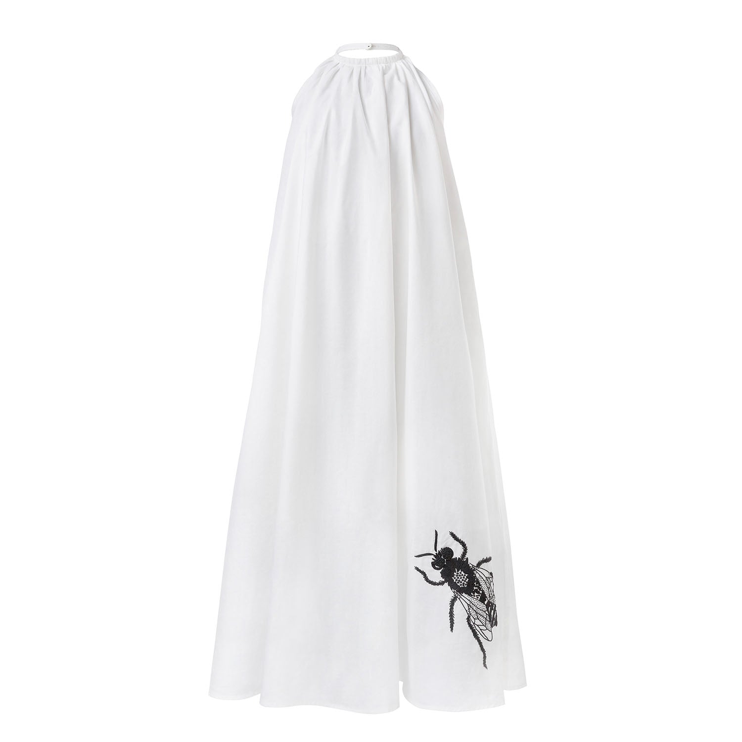 Girls' Boho Beach Dress in White Cotton-0