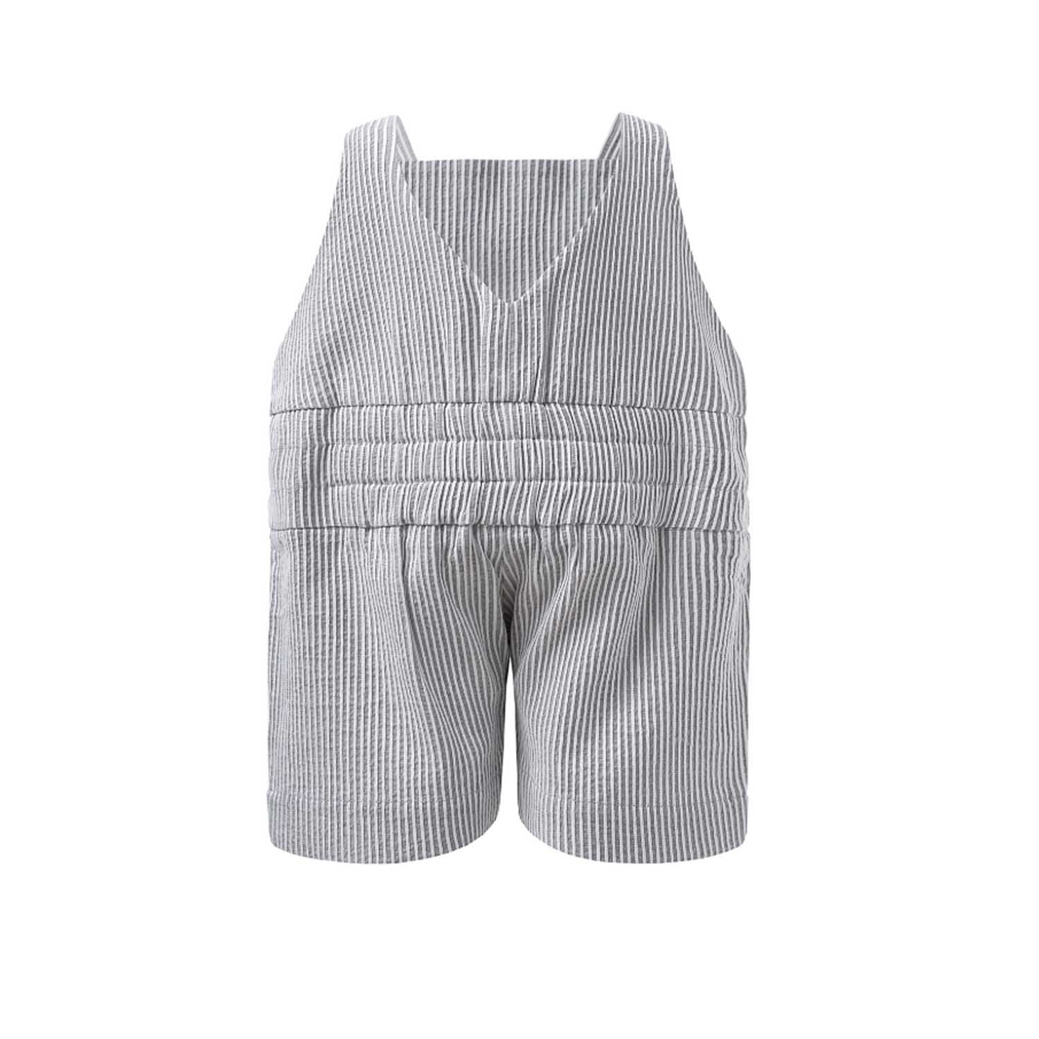 Stripe Bib Overalls-1