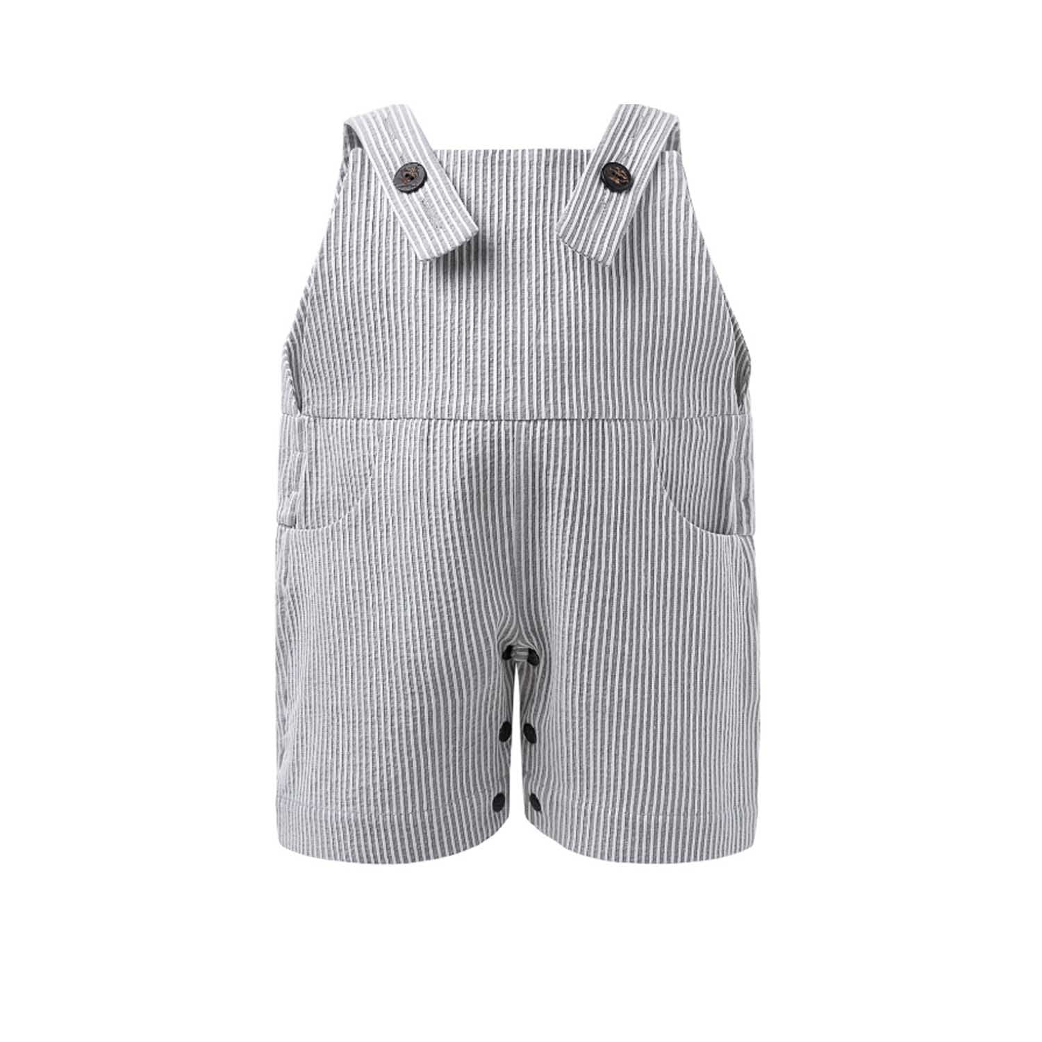 Stripe Bib Overalls-0
