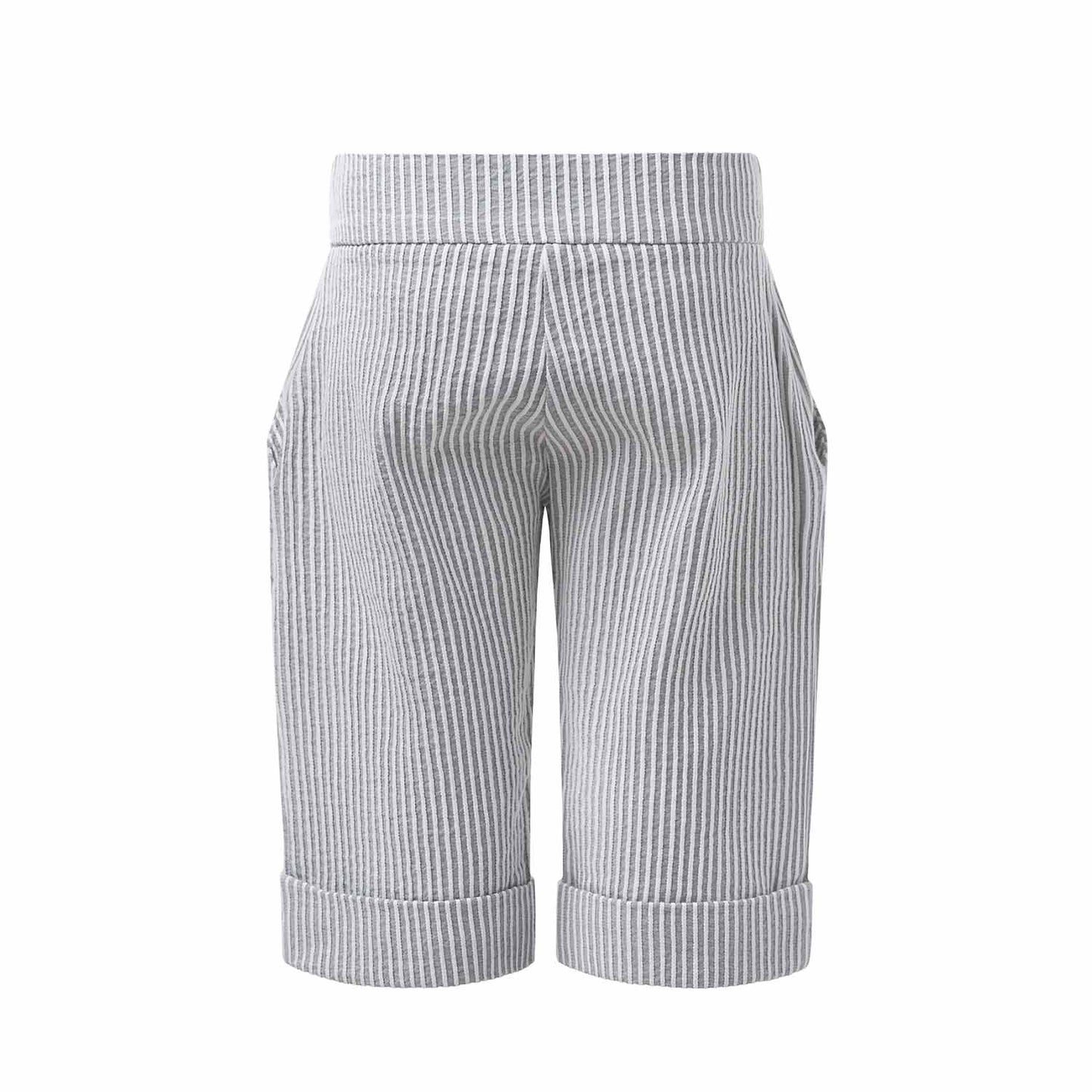 Striped Puffed Pants-1