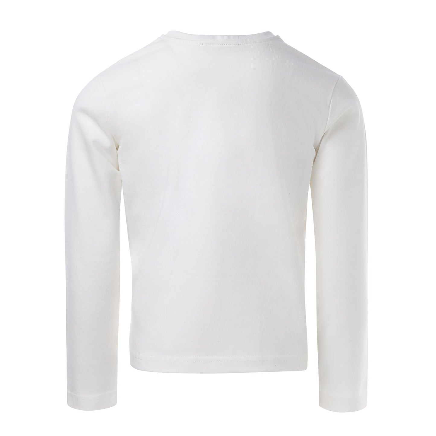 White Longsleeve with Blend Textiles-2