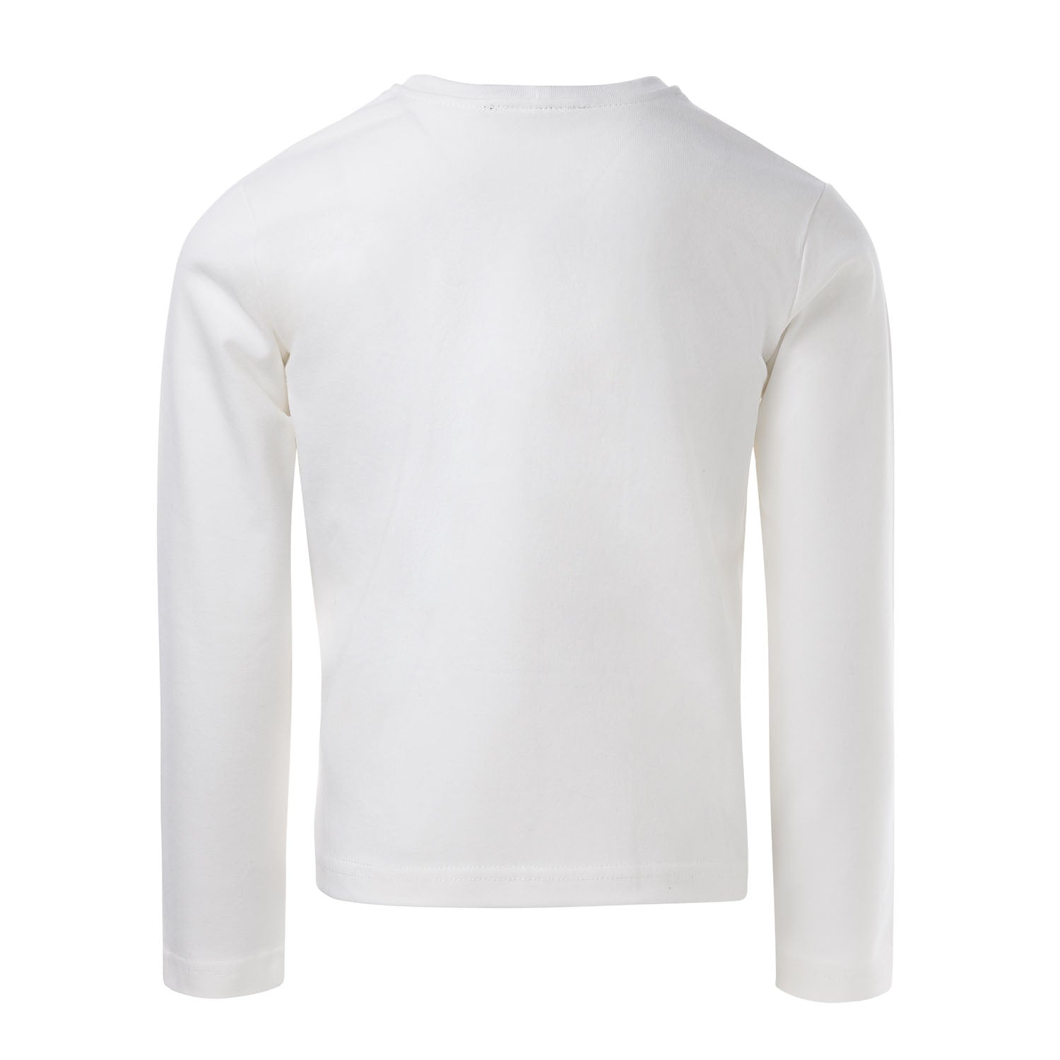 White Longsleeve with Blend Textiles-2