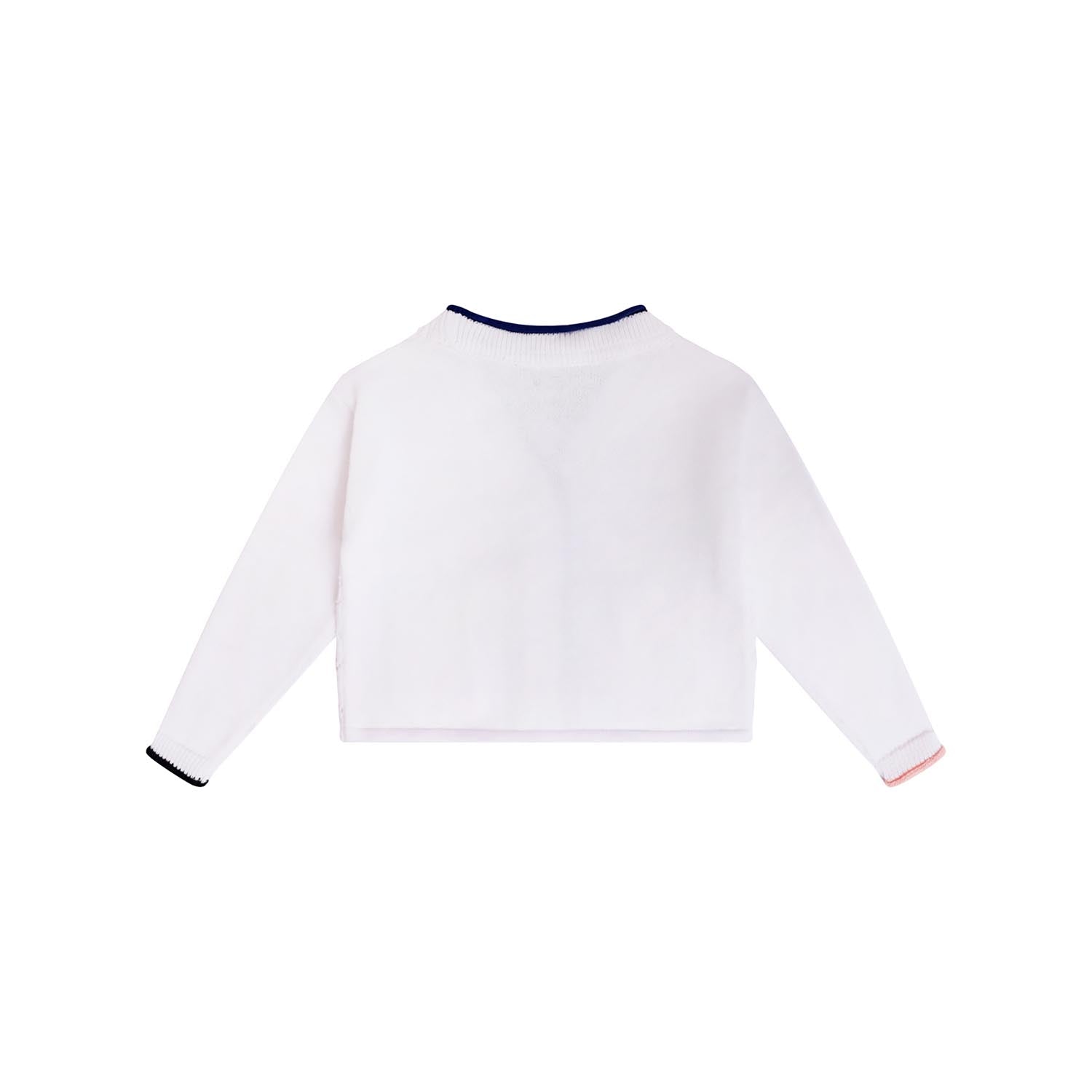 Baby Cardigan in White-1