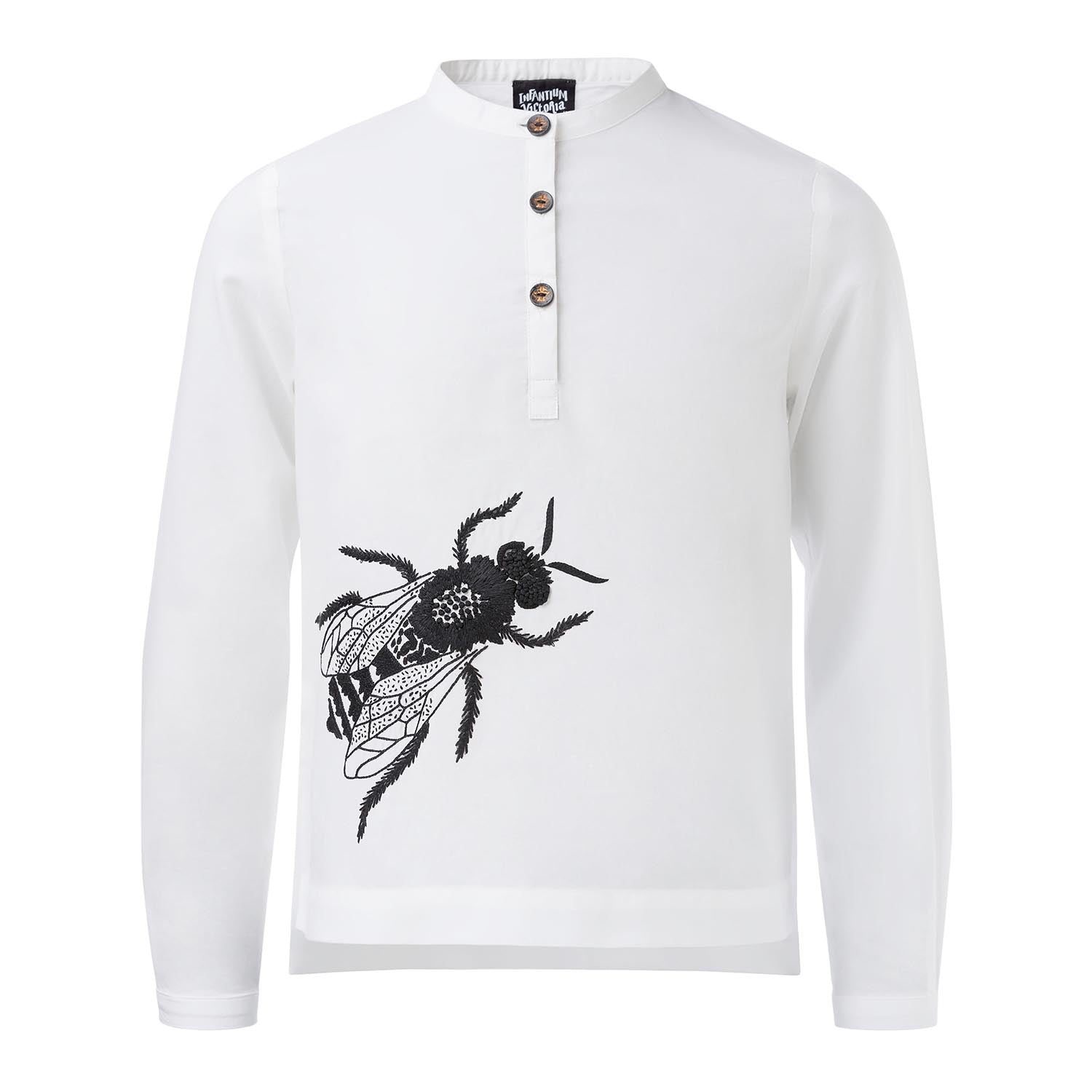 Tunic with Bee Hand Embroidery-0