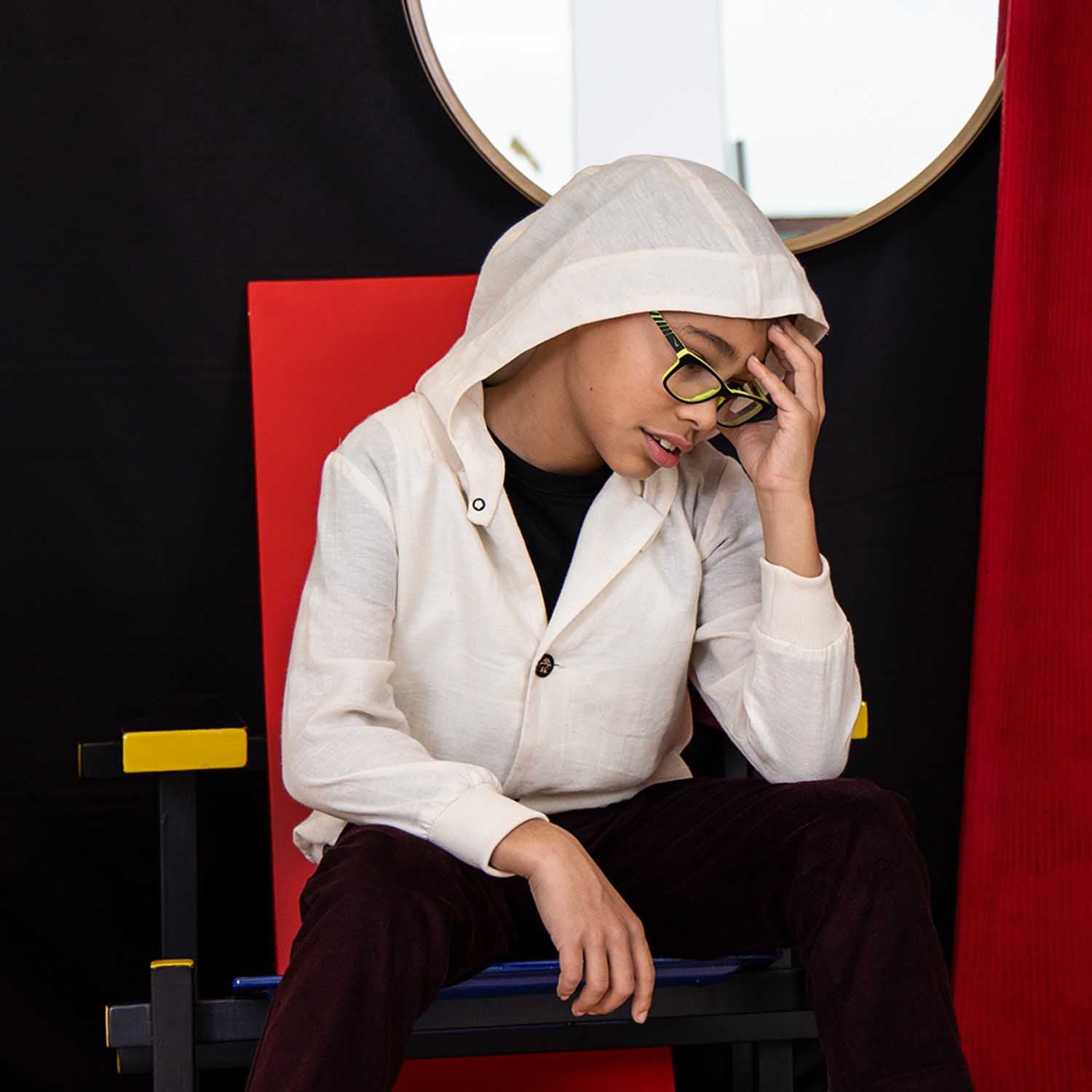 Vegan Cashmere Weganool Hoodie for Kids-2