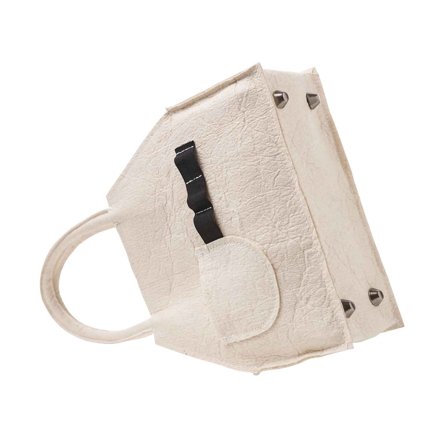 White Pinatex Handbag-3
