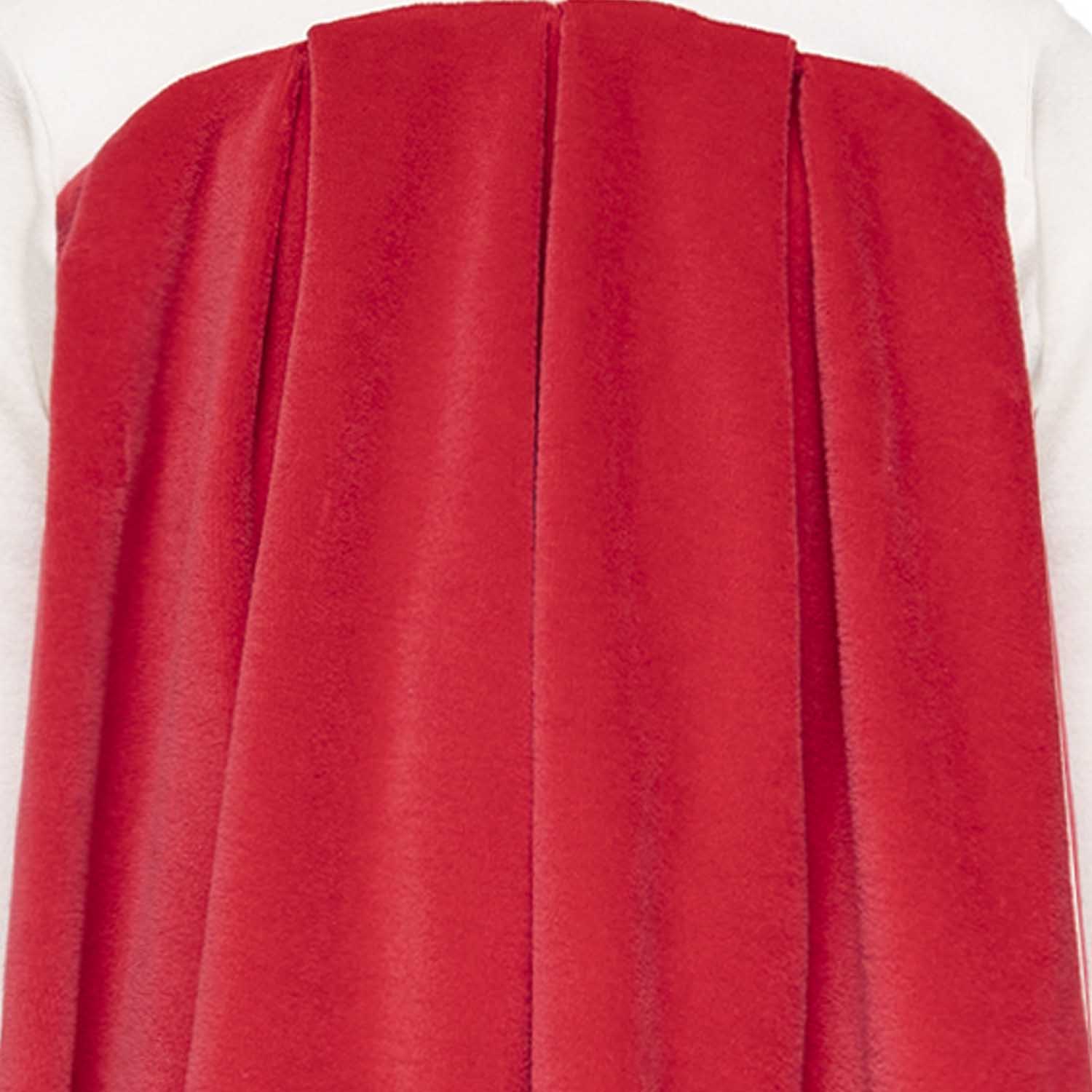 Baby Dress in White and Red-1