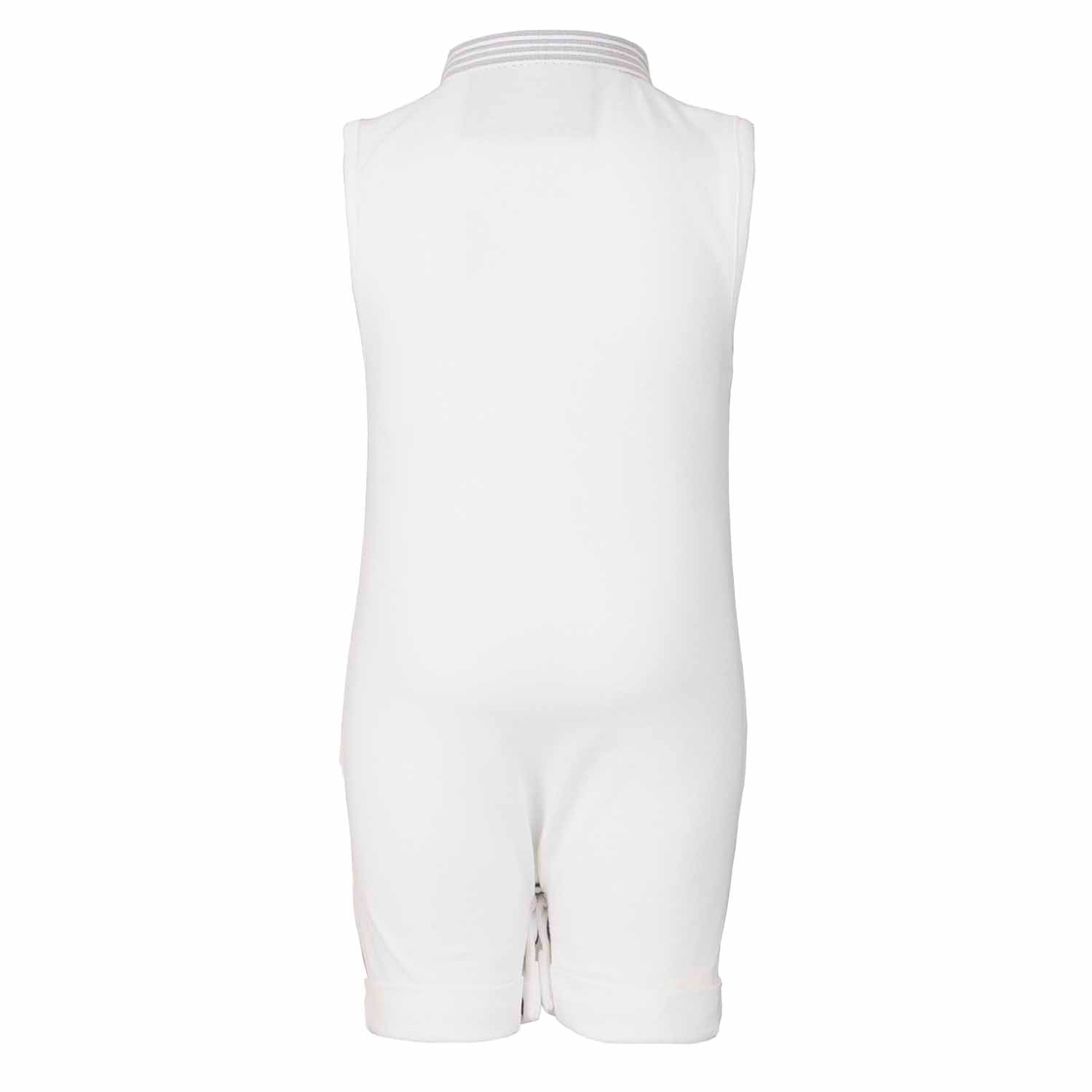 Baby Playsuit in White-3