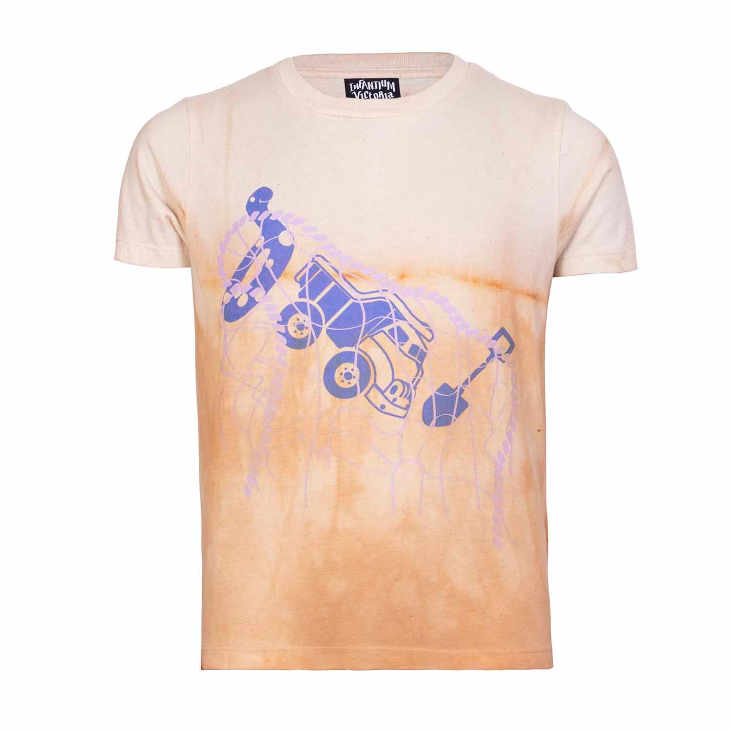 Artisanal T-Shirt Naturally Dyed with Yellow Onion, Organic-0