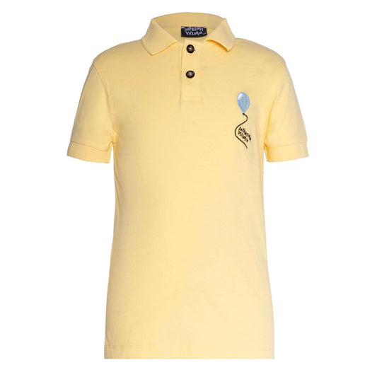 Yellow Polo Shirt For Kids-0