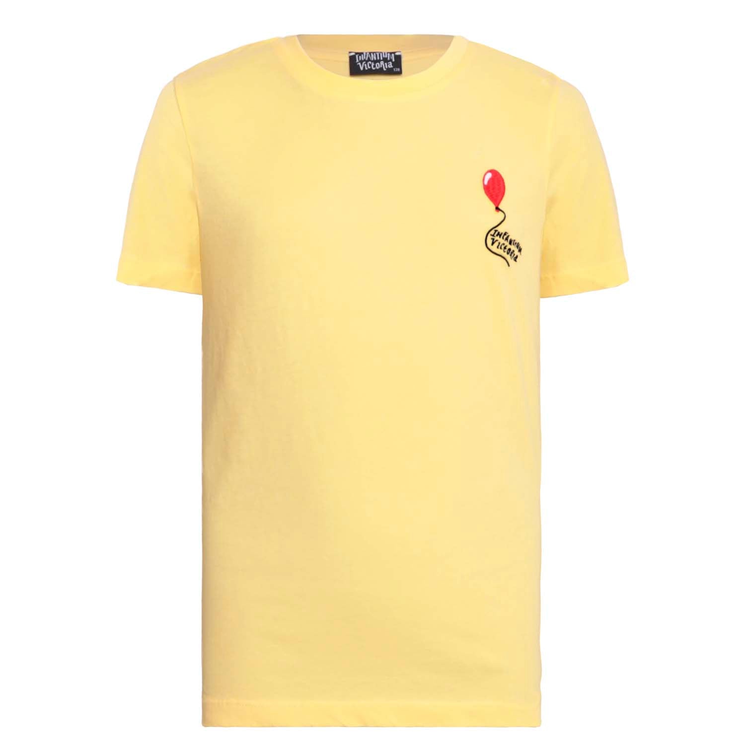 Kids T Shirt in Yellow with Embroidery-0