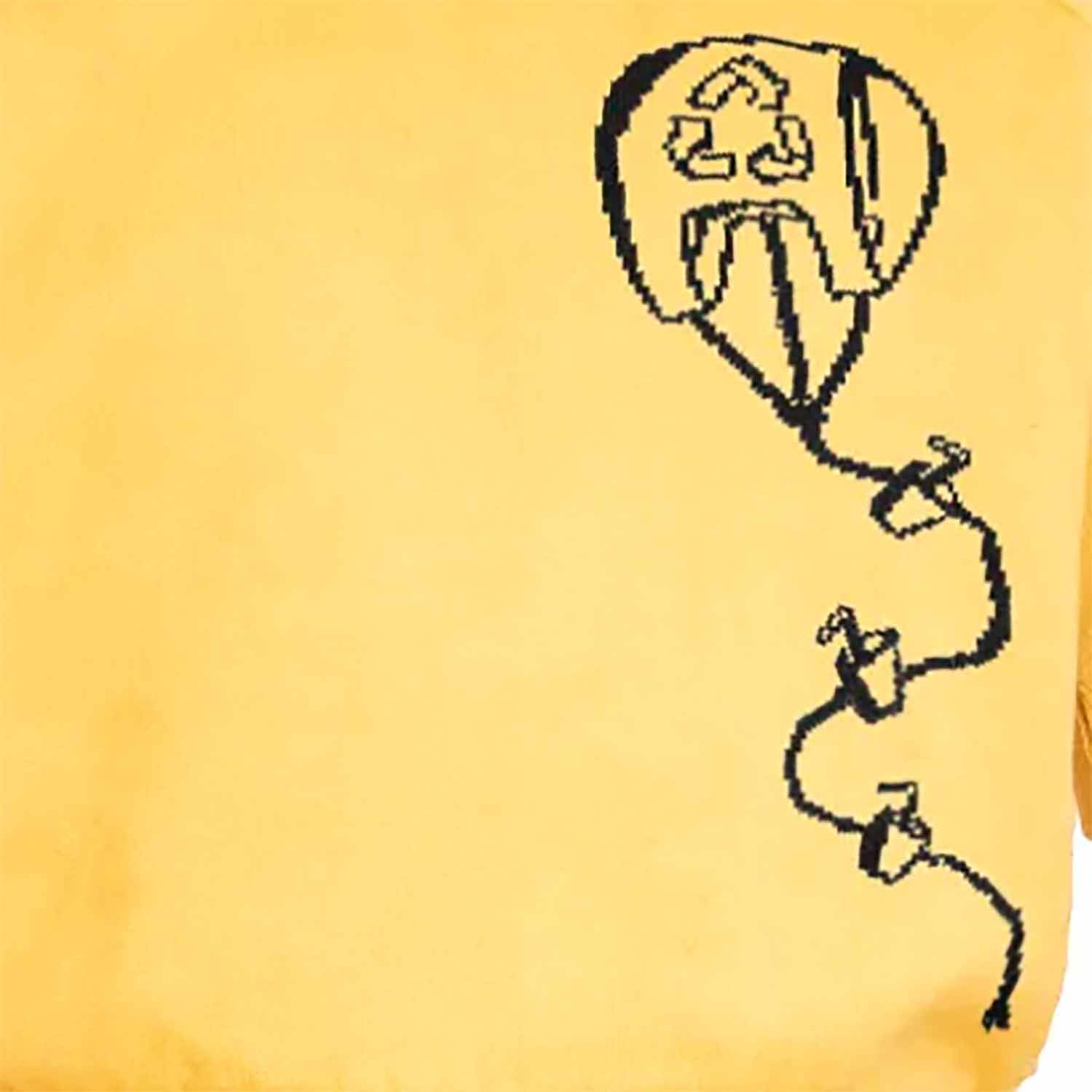 Yellow Knit Top with Kite for Kids-2