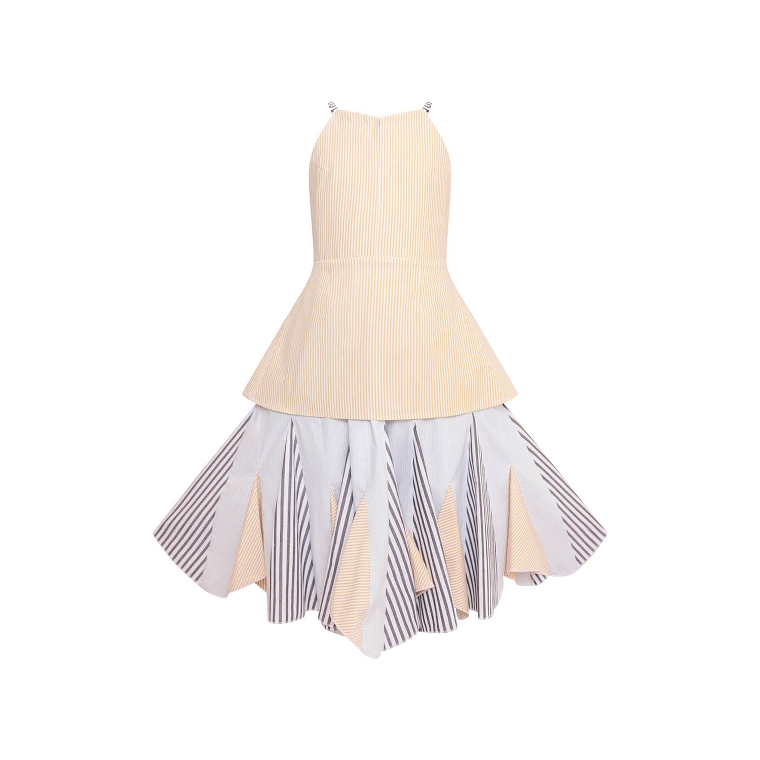 Zero Waste Striped Flower Girl Dress-0