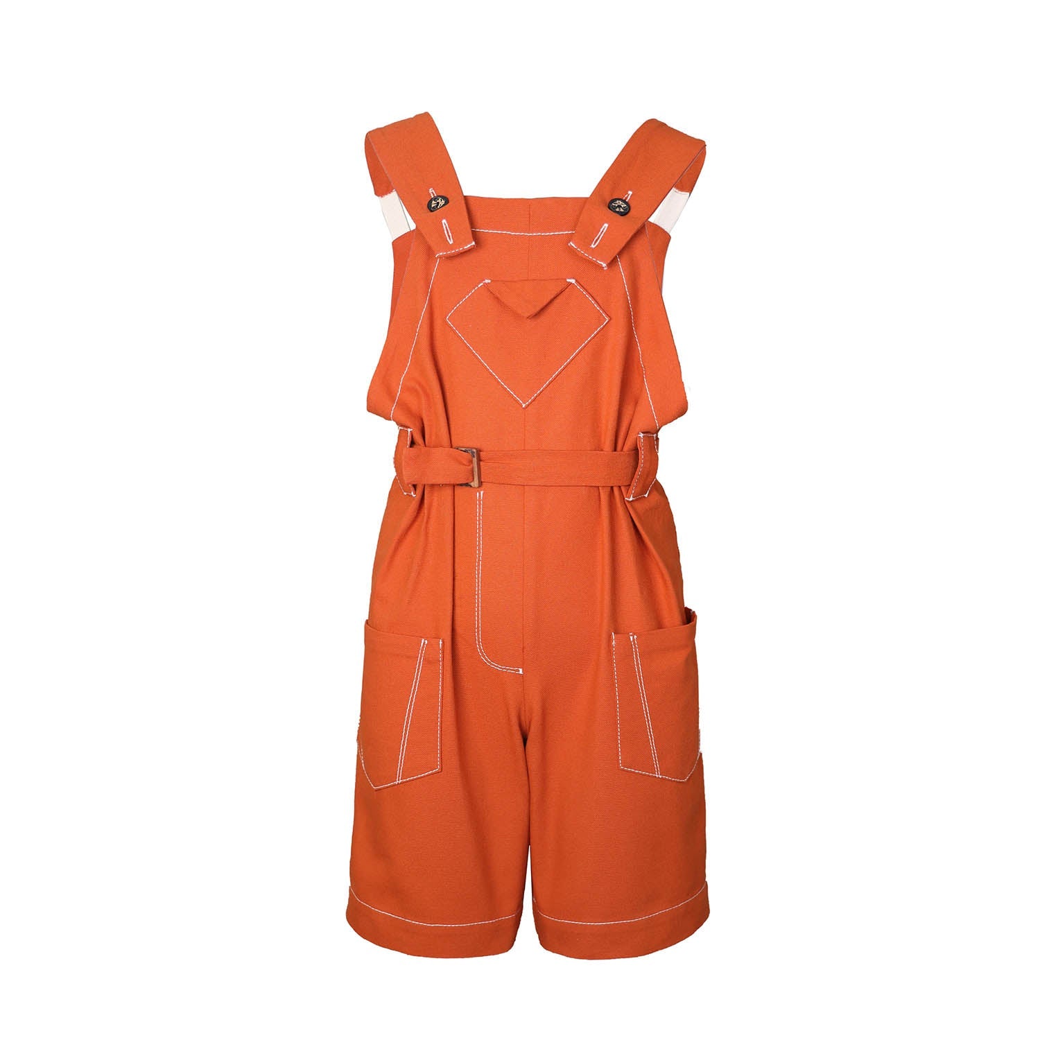 Kids Terracotta Overall-0