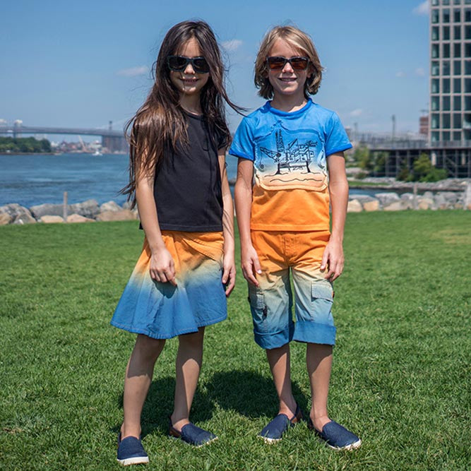 Dip Dye Cargo Shorts-1