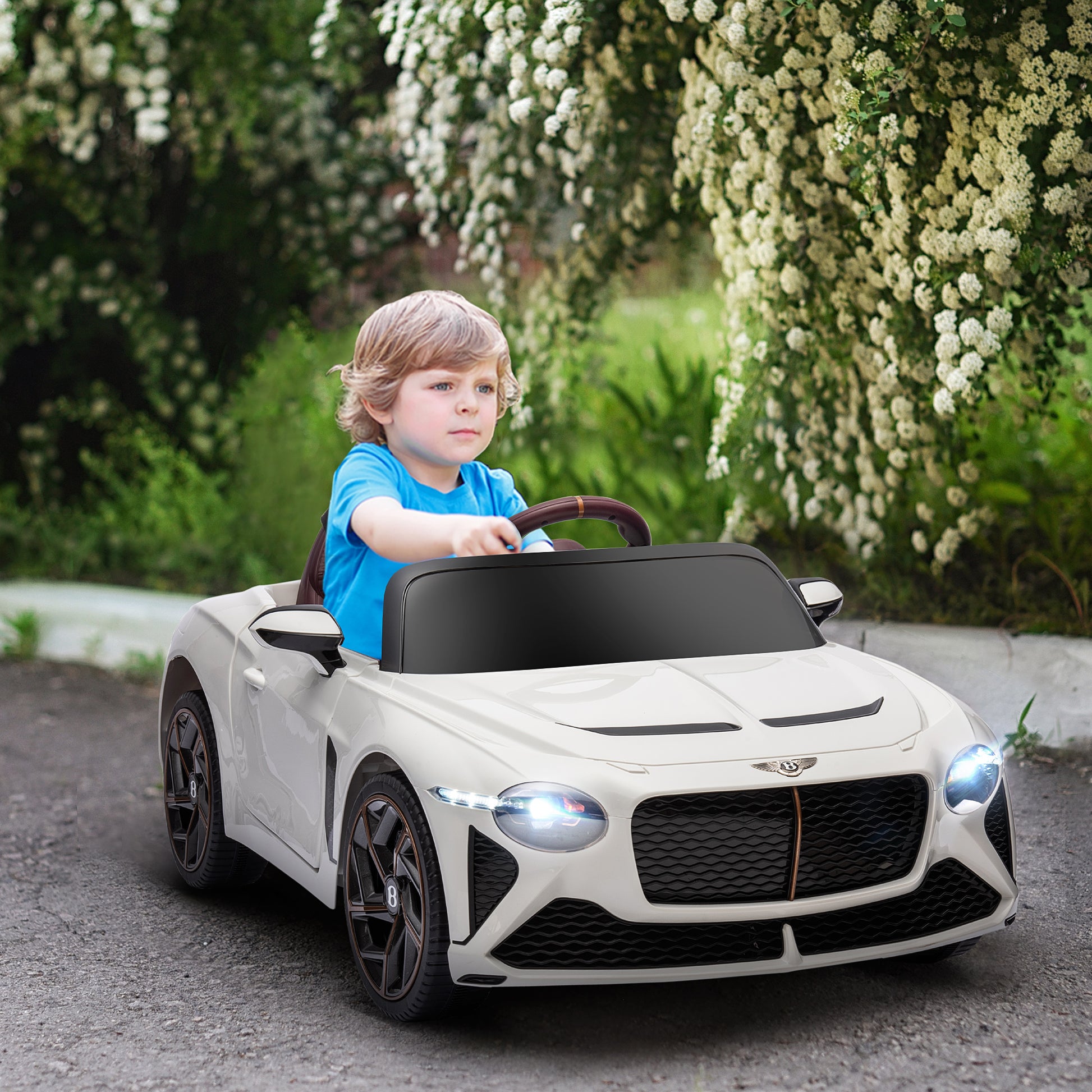 Bentley Bacalar Licensed 12V Kids Electric Ride on Car with Remote Control, Powered Electric Car w/ Portable Battery Aged 3-5 | HOMCOM-8
