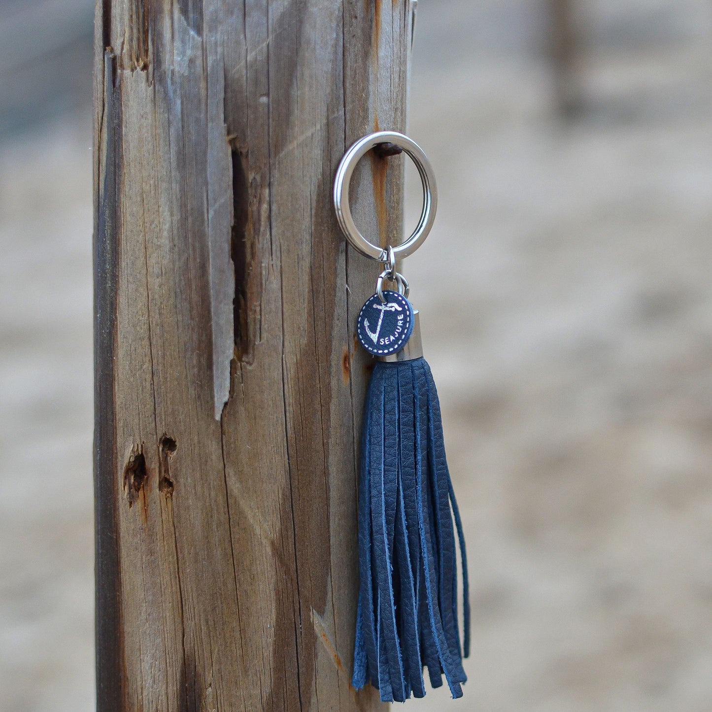 Leather Tassel Keychain-2