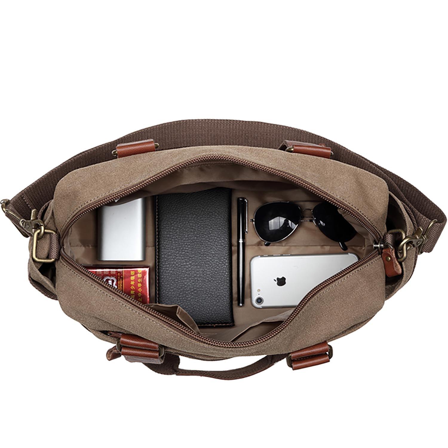 L853 Troop London Classic Double Grab Handle Handbag, Shoulder Bag - mezetto