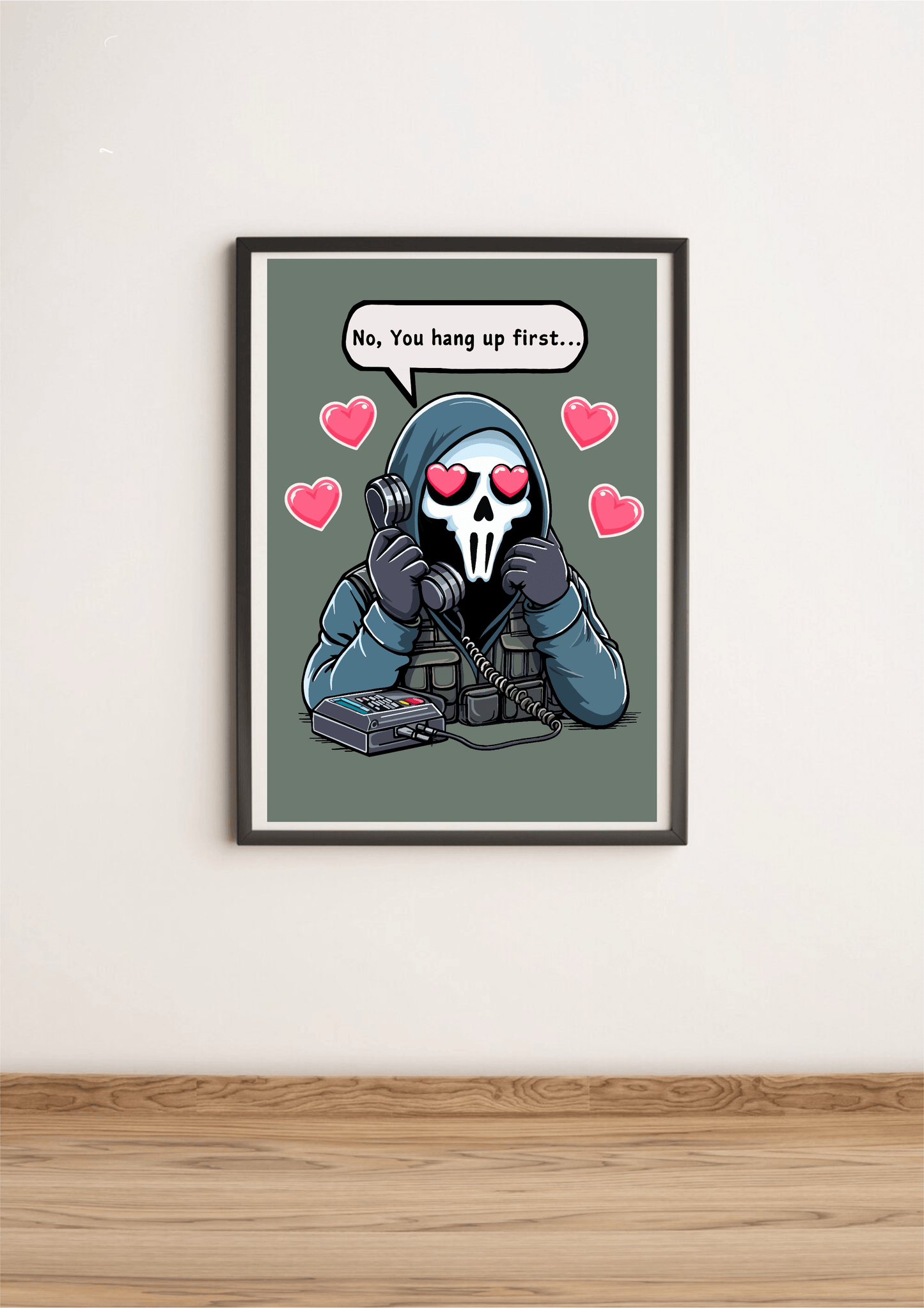 The Mysterious Gamer Art Print | Funny Gaming Poster Gift