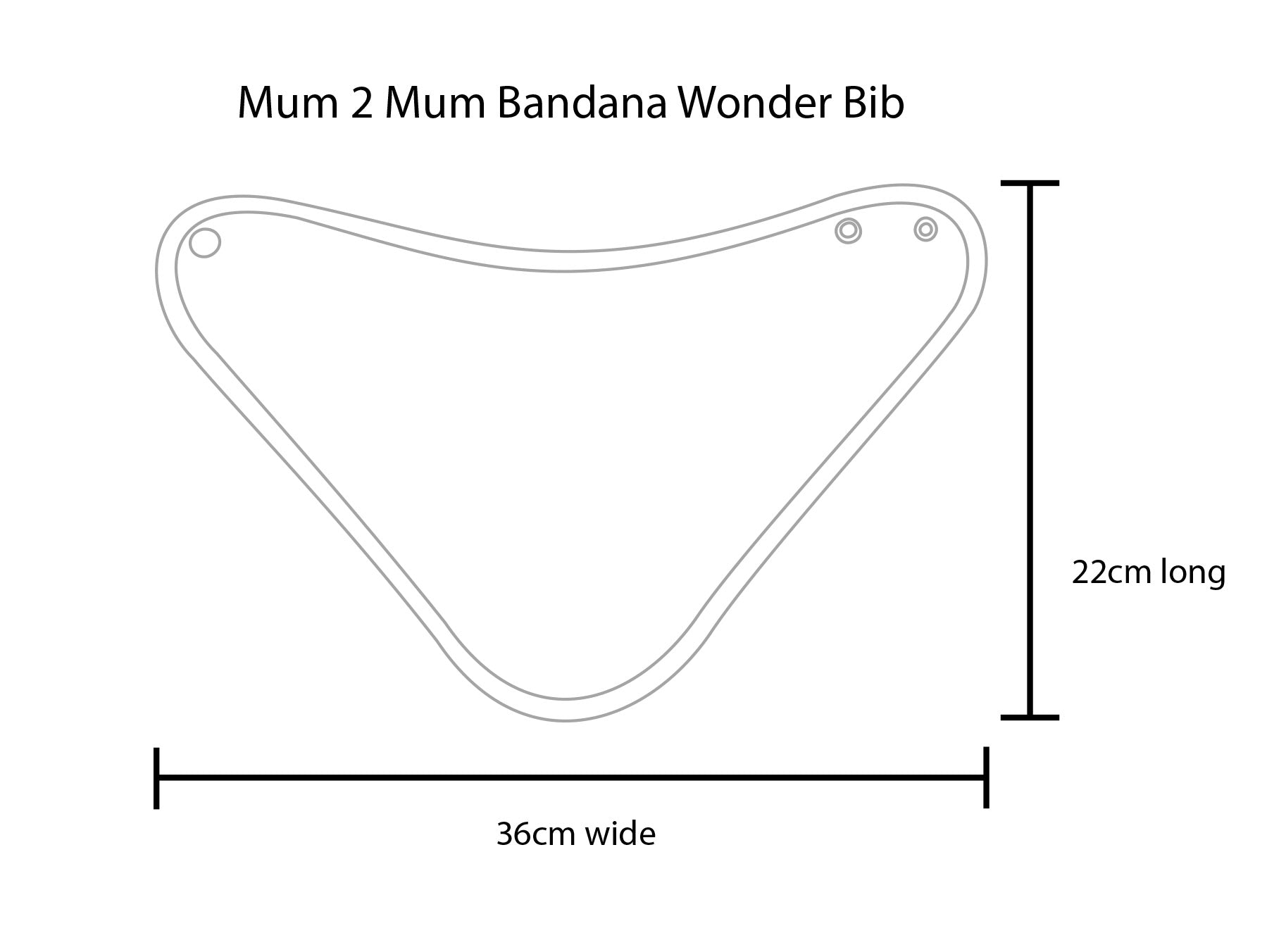3 PACK - Mum 2 Mum Bandana Style Baby Bibs - Lemon / Mint / Stone