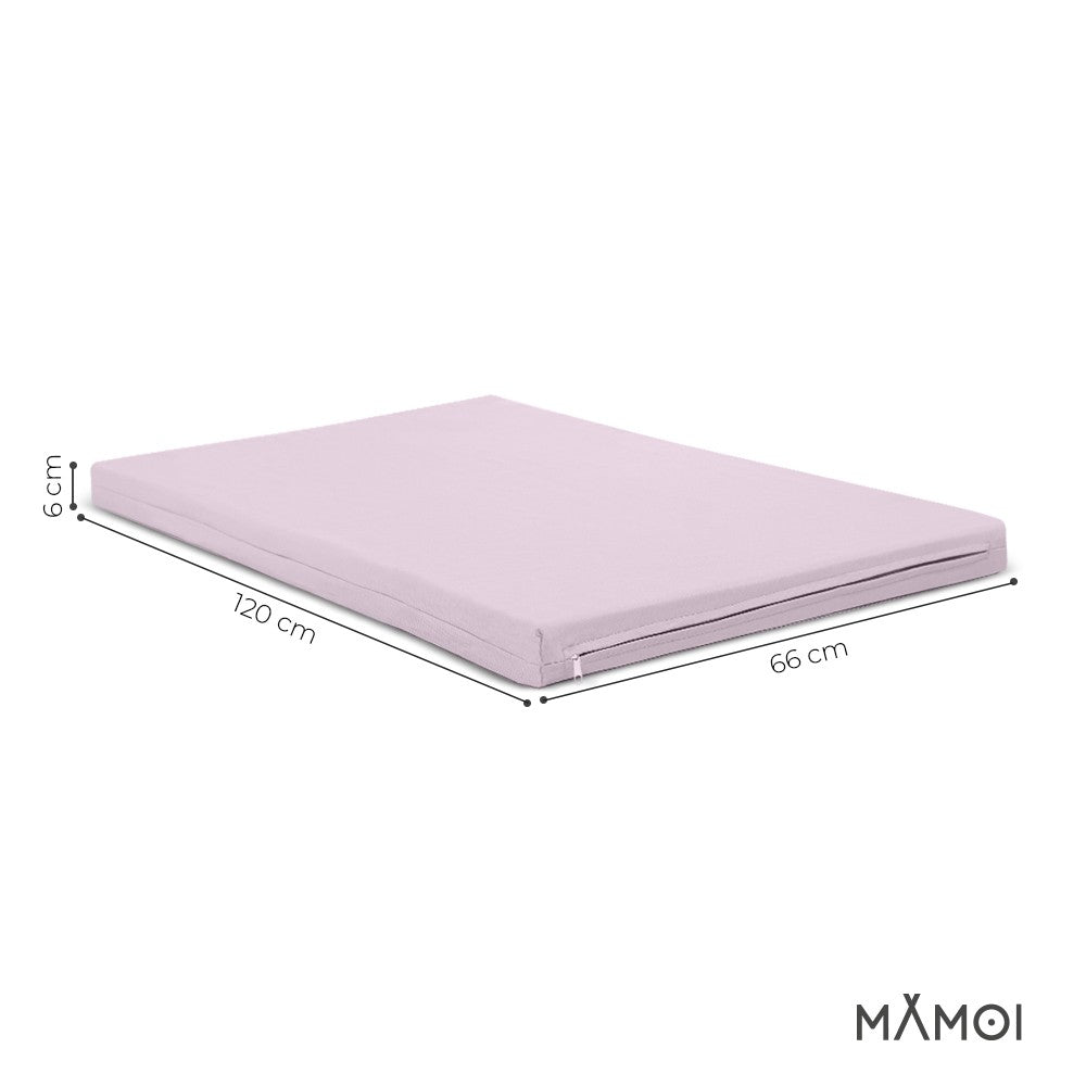 MAMOI® Baby gymnastics and play mat pink, Floor matt for baby gym, Activity soft playmats for toddlers and kids, Toddler playmat, Play mats from birth -6 months-2