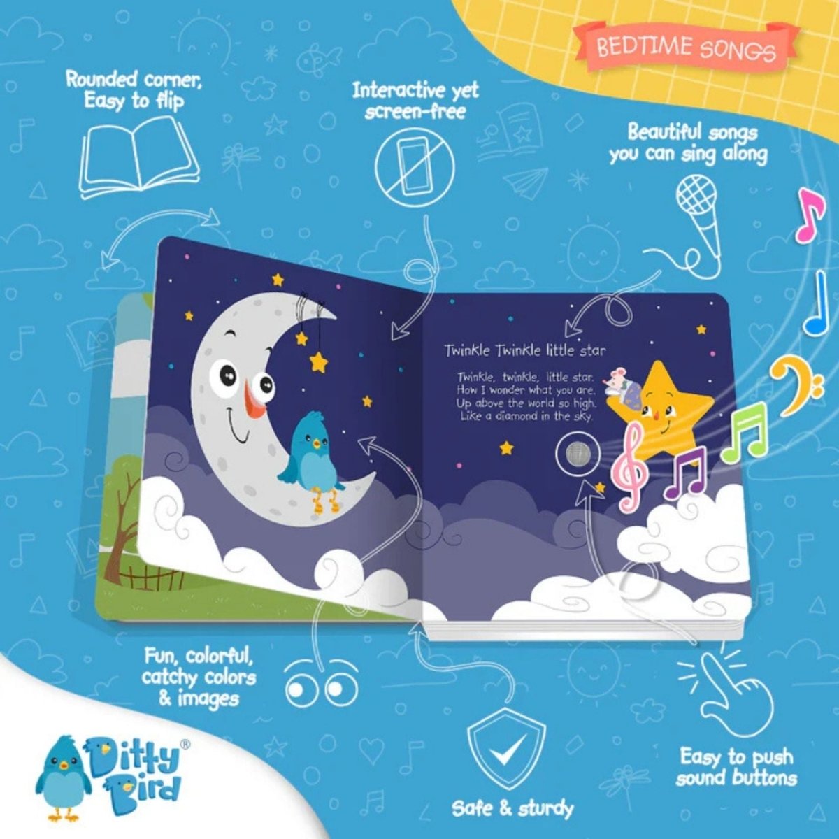 Ditty Bird Bedtime Songs Book