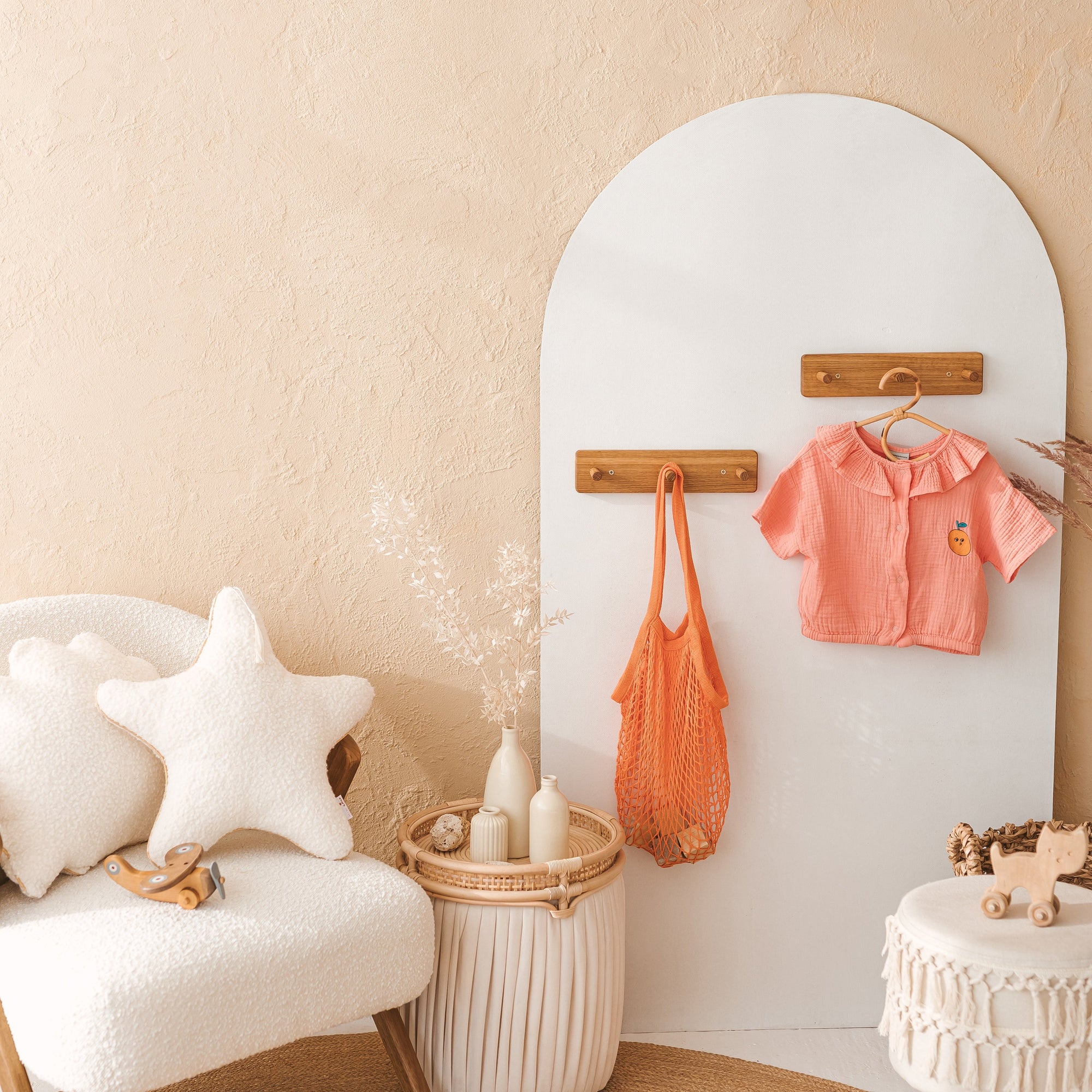 MINICAMP Kleiderbügel aus massiver Eiche | 2er-Pack