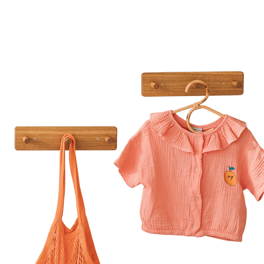 MINICAMP Kleiderbügel aus massiver Eiche | 2er-Pack