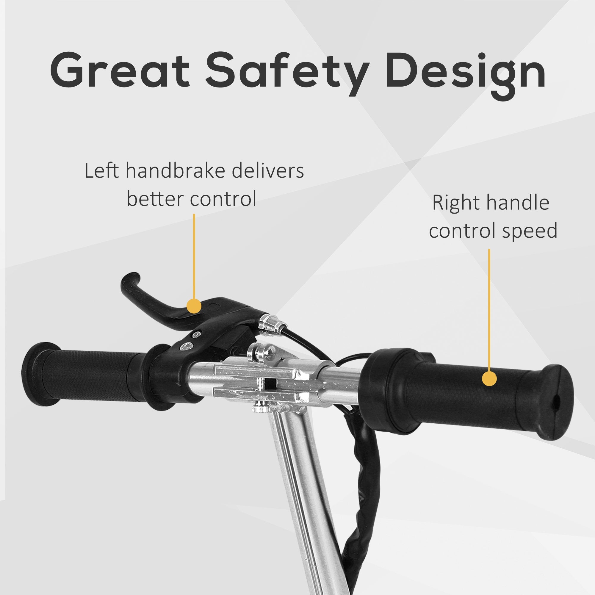 HOMCOM 120W Teens Foldable Kids Powered Scooters 24V Rechargeable Battery Adjustable Ride on Outdoor Toy in Red-2