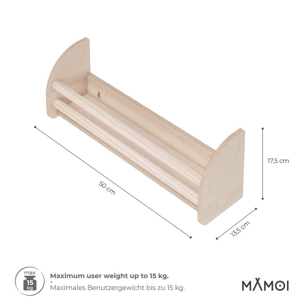 MAMOI® Book shelf for kids, Bookcase for childrens room, Small bookshelf for toddler, Child bookcases and shelves, Wall stand storage and furniture for bedroom-2