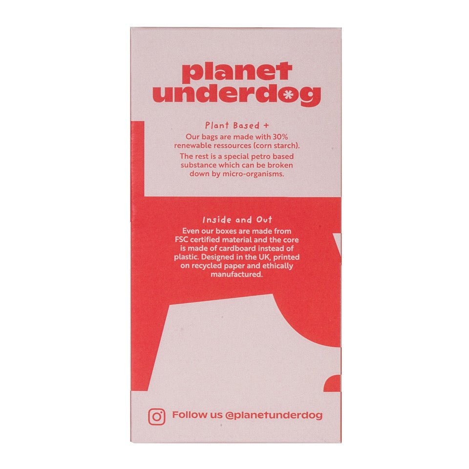 60 Planet Underdog Compostable Dog Poop Bags - Red Box - mezetto