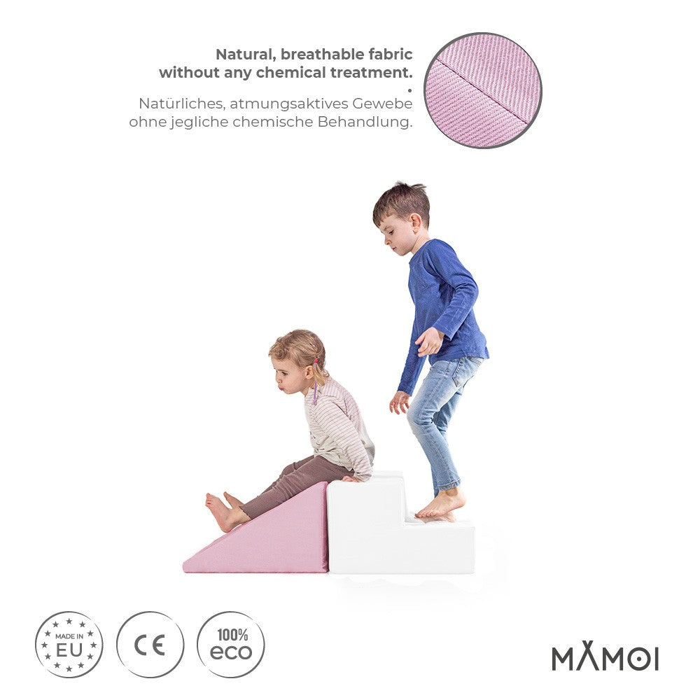 MAMOI® Baby Climbing Blocks | Foam Play Set | Climbing Blocks for Baby Softplay Set | Soft Play Slide and Step Set | Climbing Blocks for Toddlers | 100% ECO | Made in EU-1