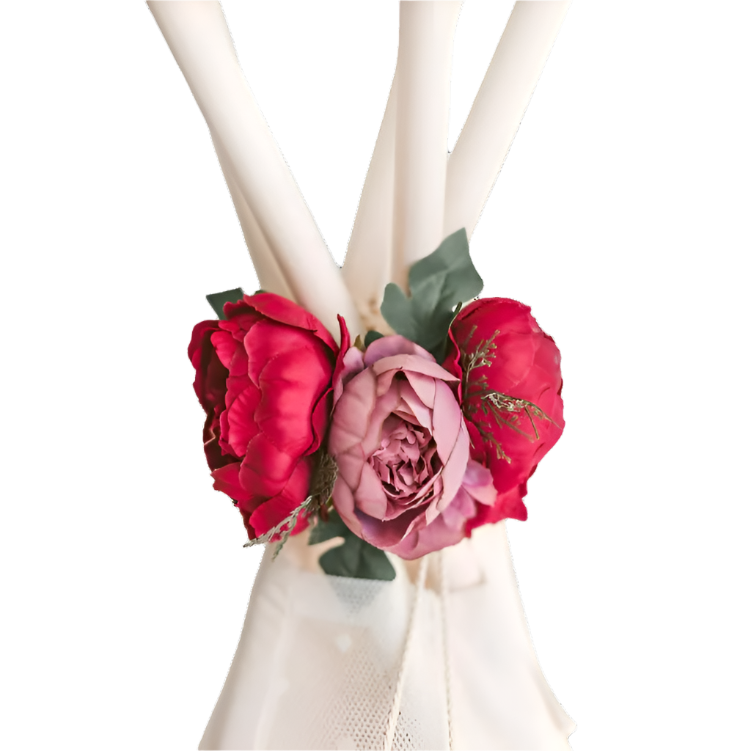 MINICAMP Pfingstrosen-Blumengirlande für Tipi &amp; Kinderzimmer-Dekor | Fuchsie