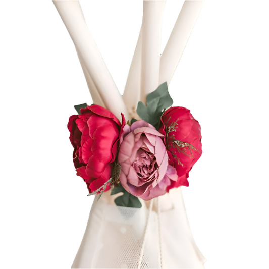 MINICAMP Pfingstrosen-Blumengirlande für Tipi &amp; Kinderzimmer-Dekor | Fuchsie